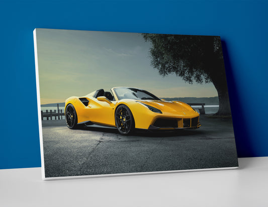 Ferrari 488 GTS poster canvas wall art print decor
