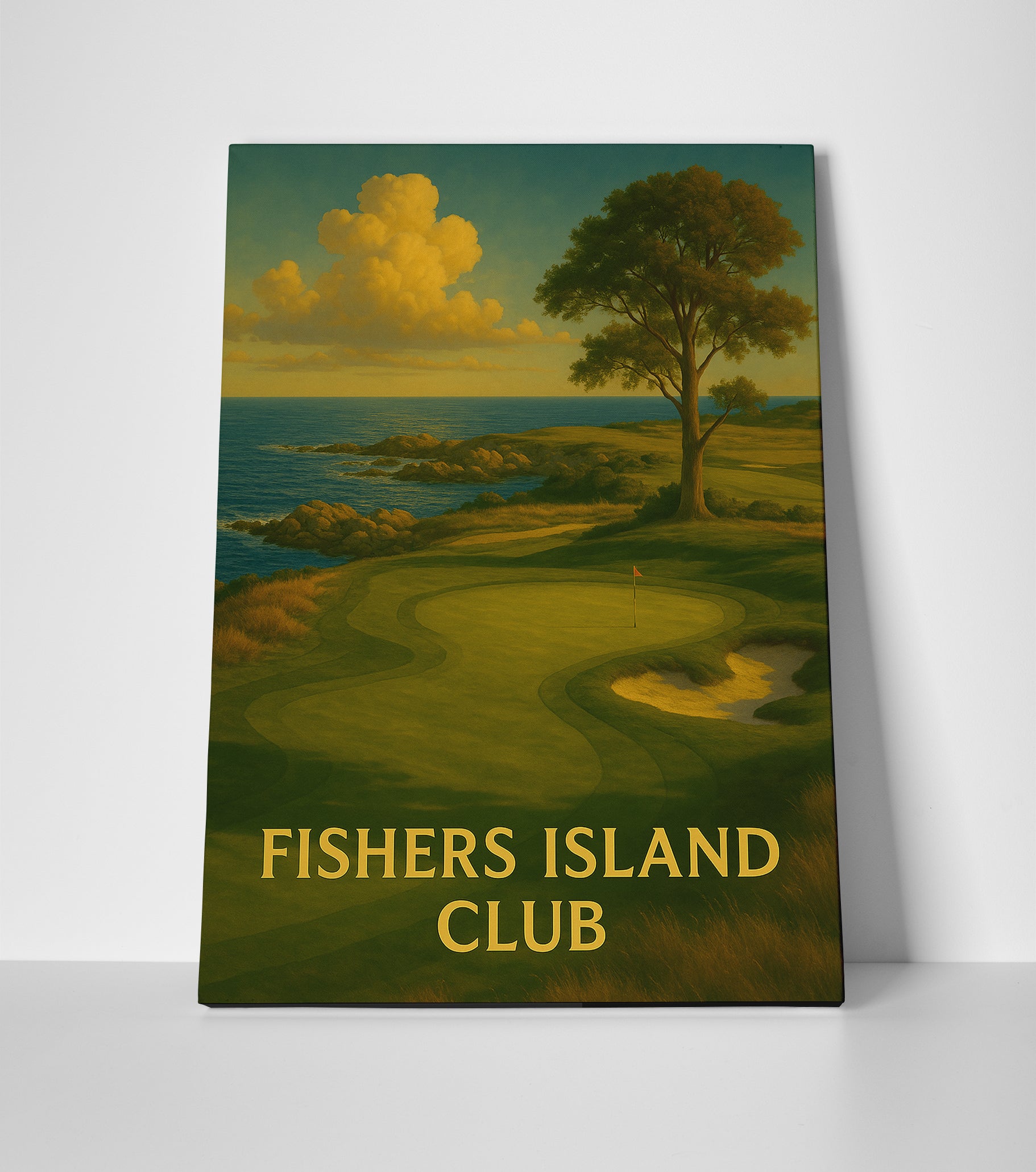 Fishers Island Golf Club Poster canvas wall art print decor