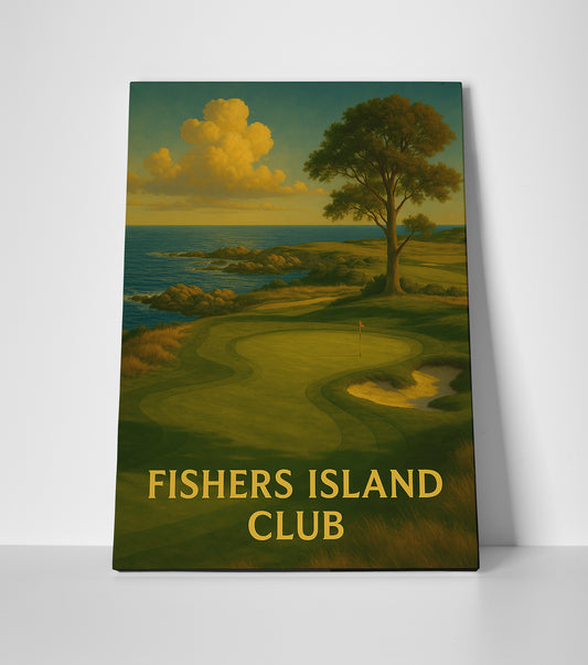 Fishers Island Golf Club Poster canvas wall art print decor