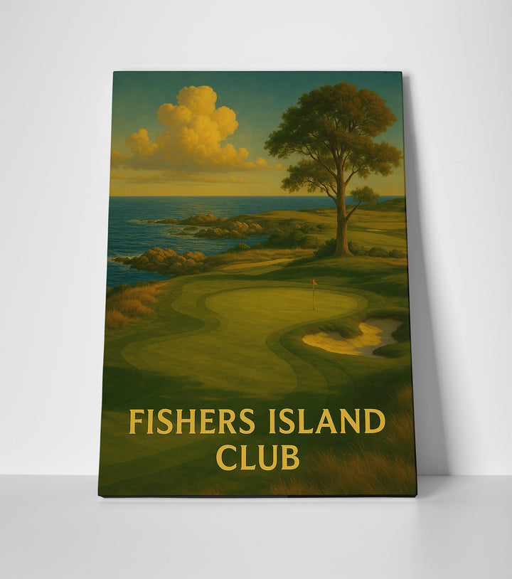 Fishers Island Golf Club Poster canvas wall art print decor