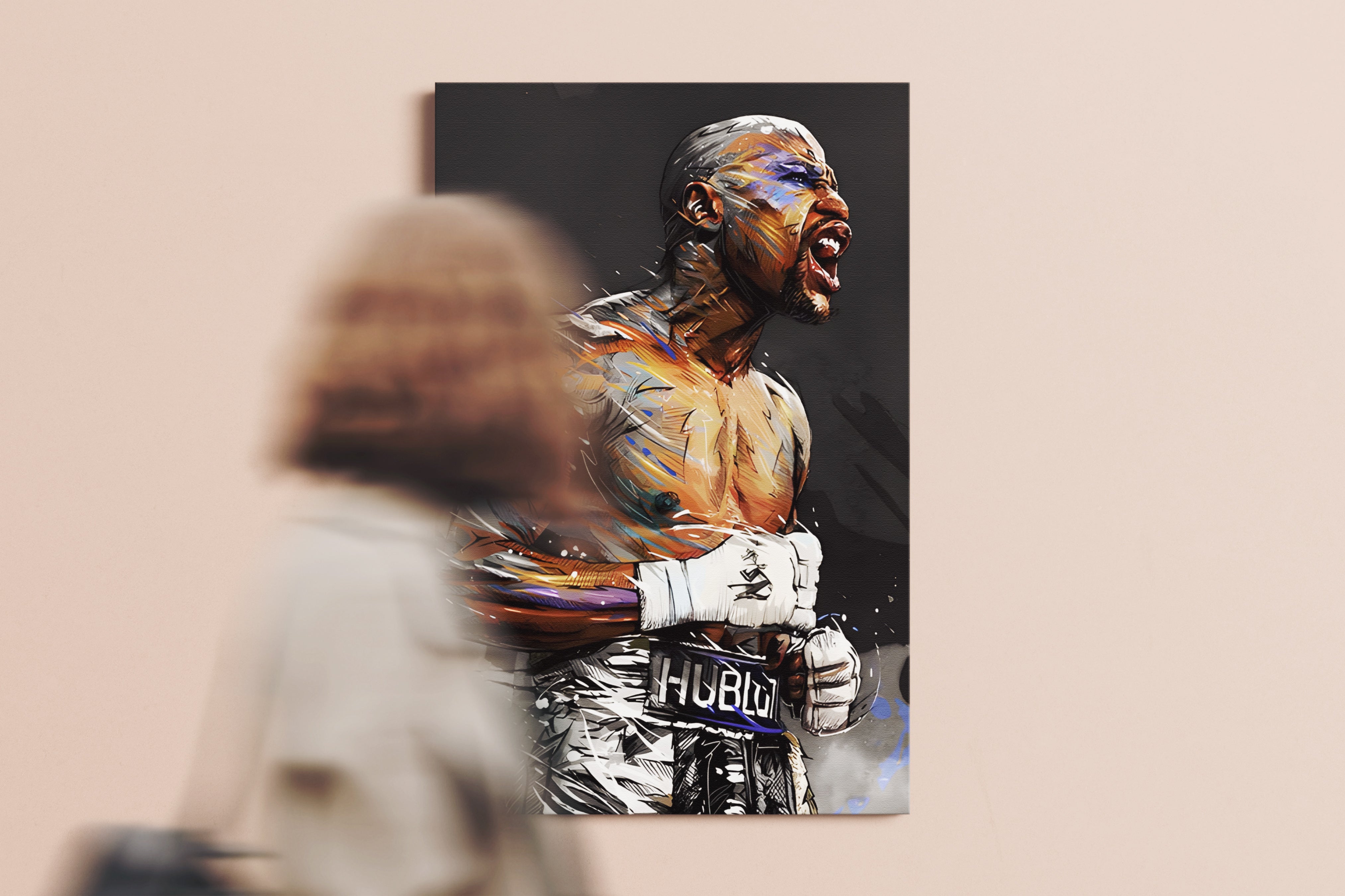 Floyd Mayweather Art Poster or Canvas Wall Art print