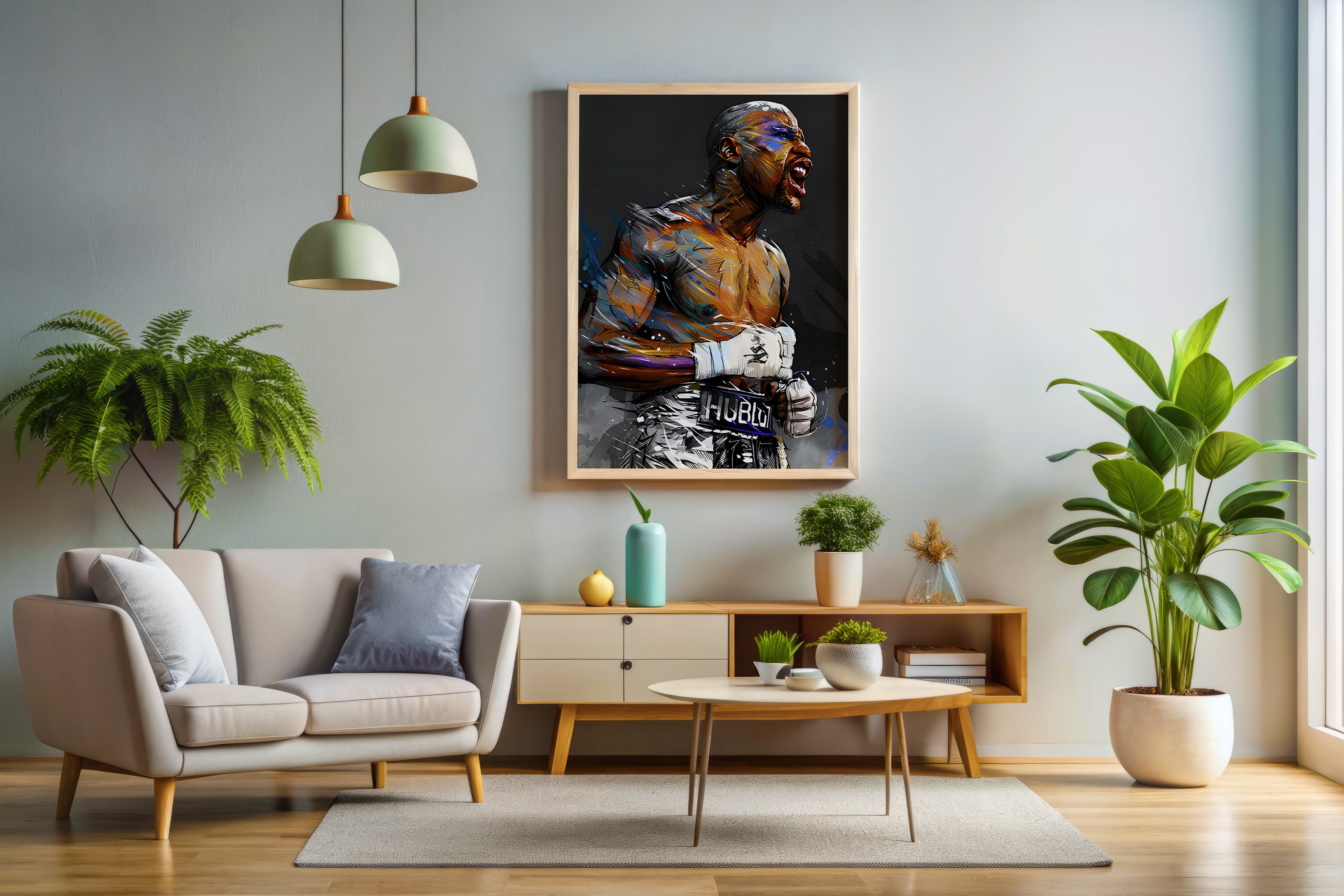 Floyd Mayweather Art Poster or Canvas Wall Art print decor