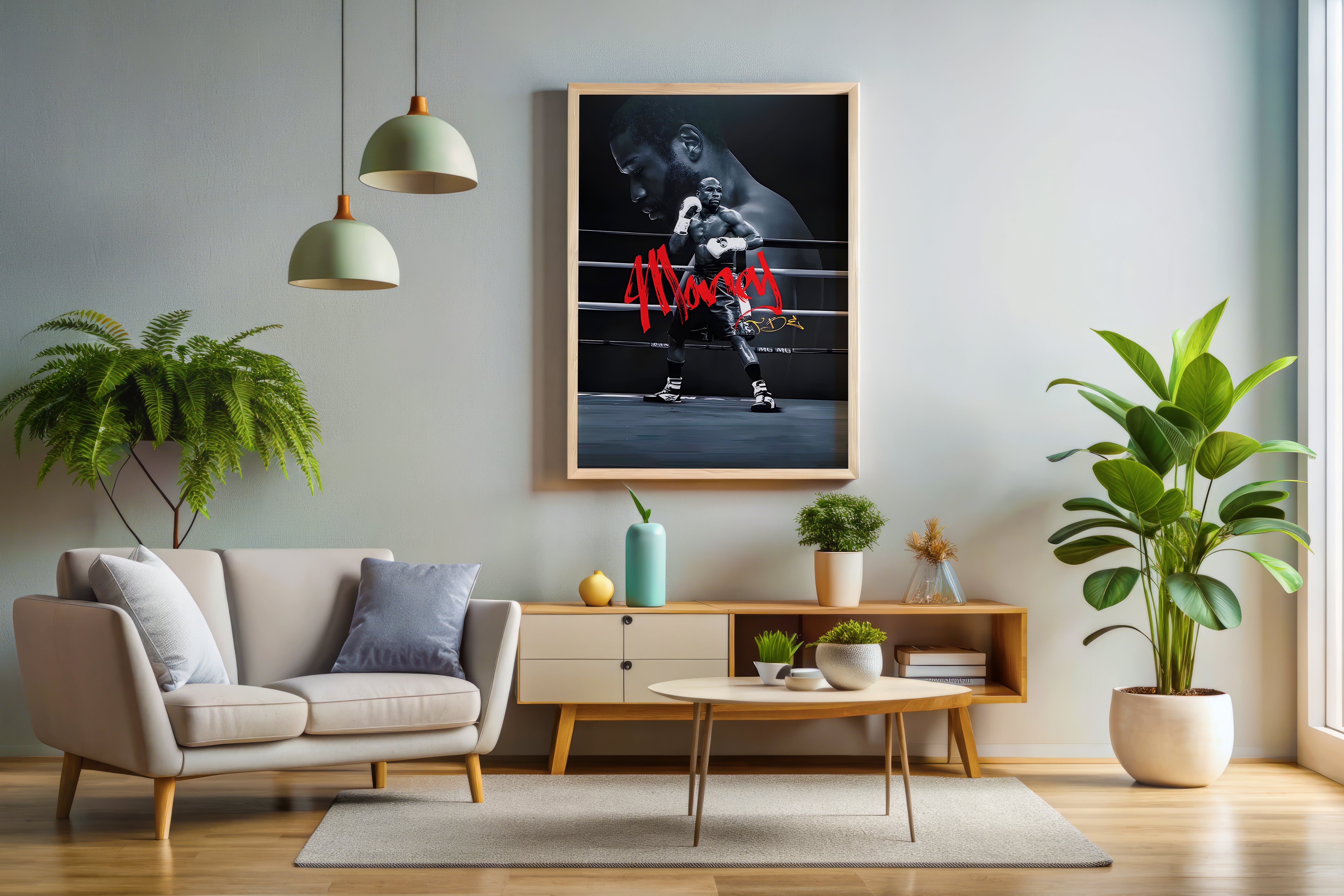 Floyd Mayweather Boxing Poster or Canvas Wall Art print artwork