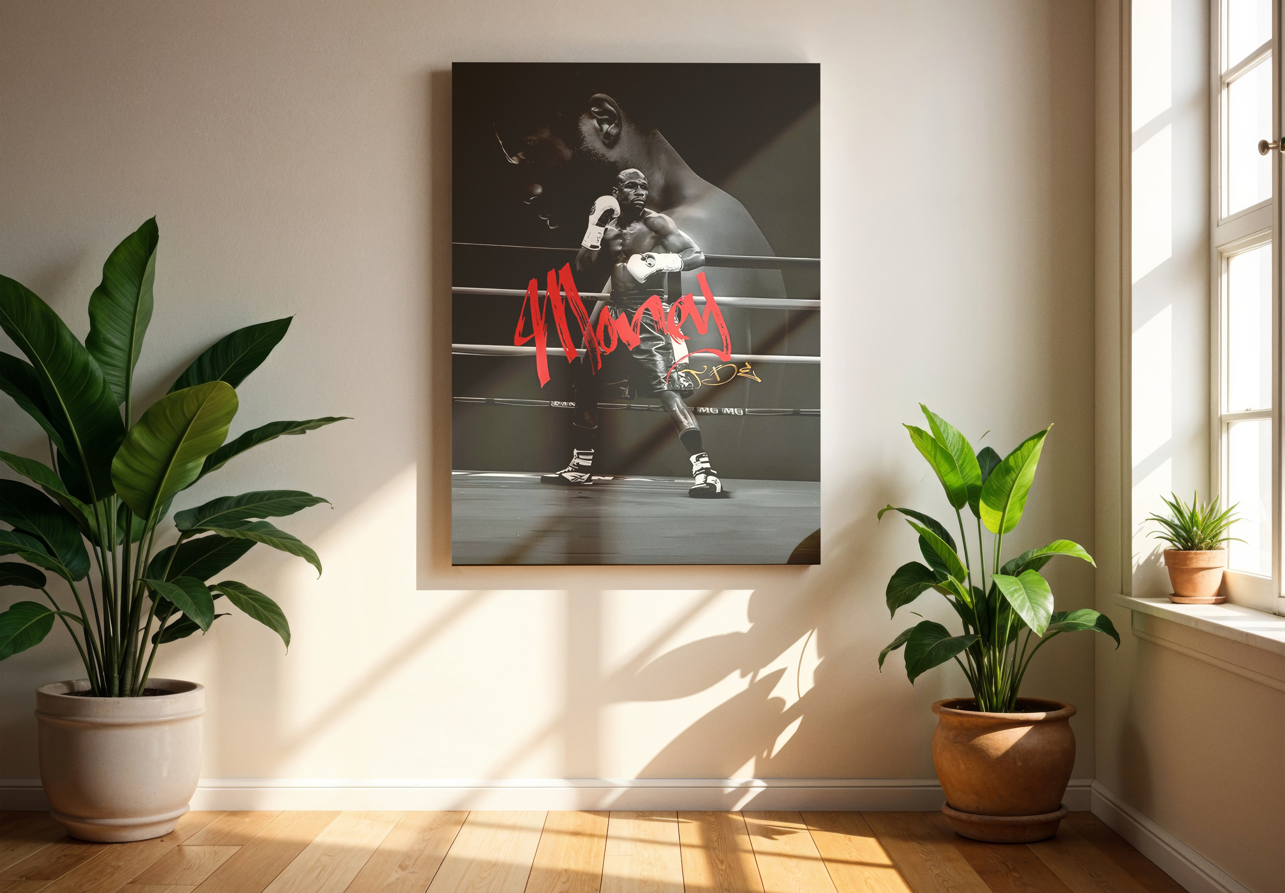 Floyd Mayweather Boxing Poster or Canvas Wall Art print artwork decor