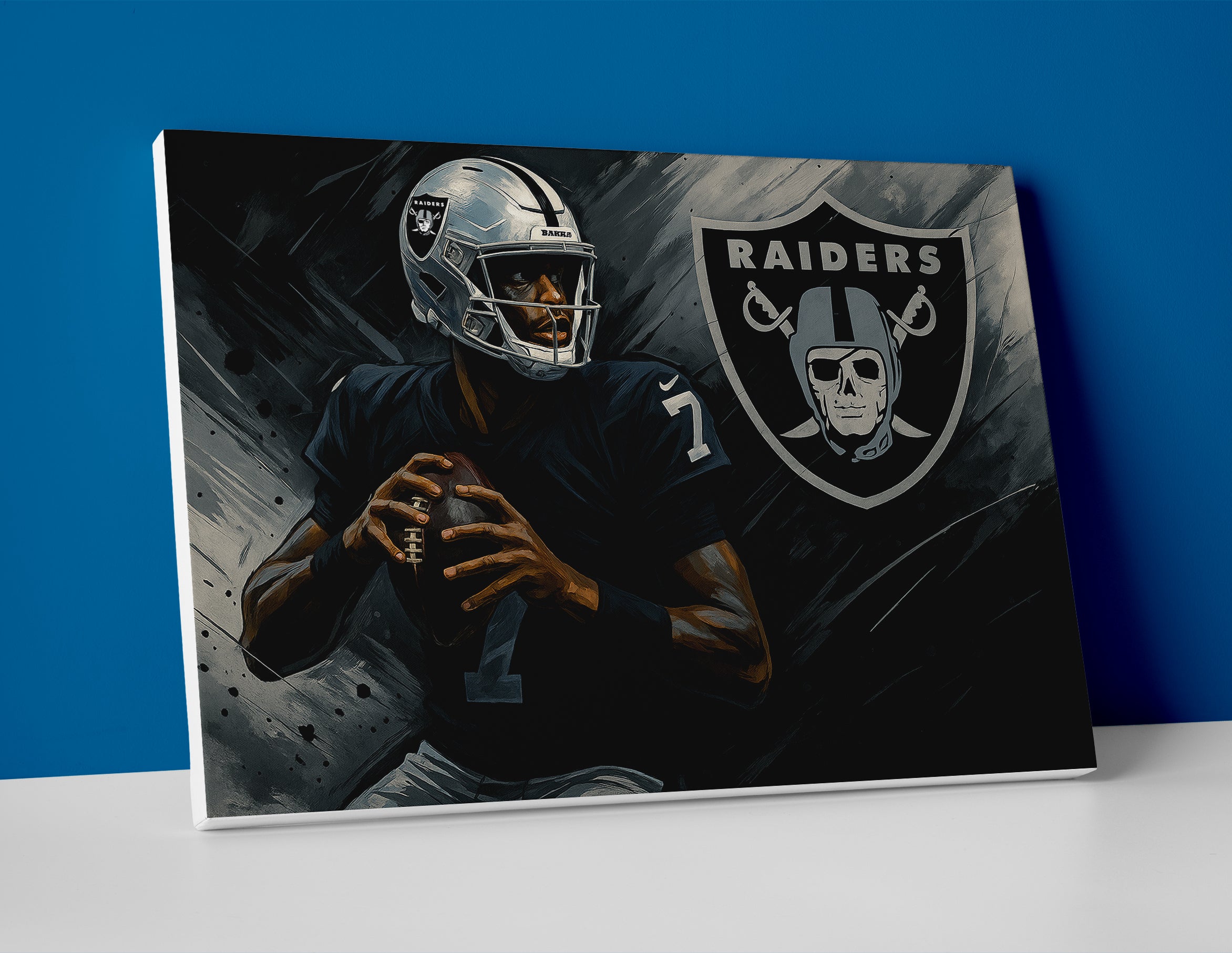 Geno Smith raiders poster painting canvas wall art print