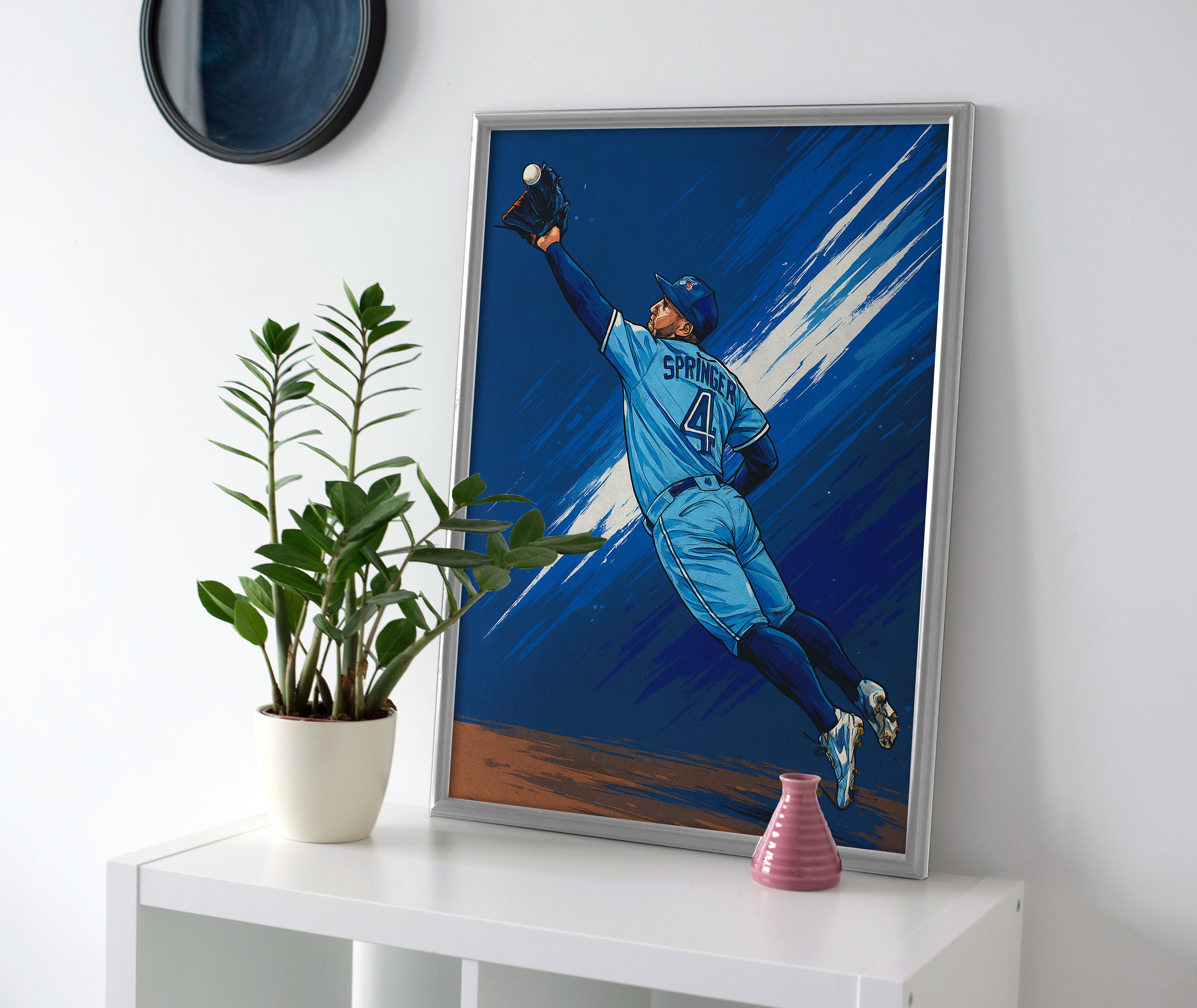 George Springer Poster canvas blue jays wall art painting