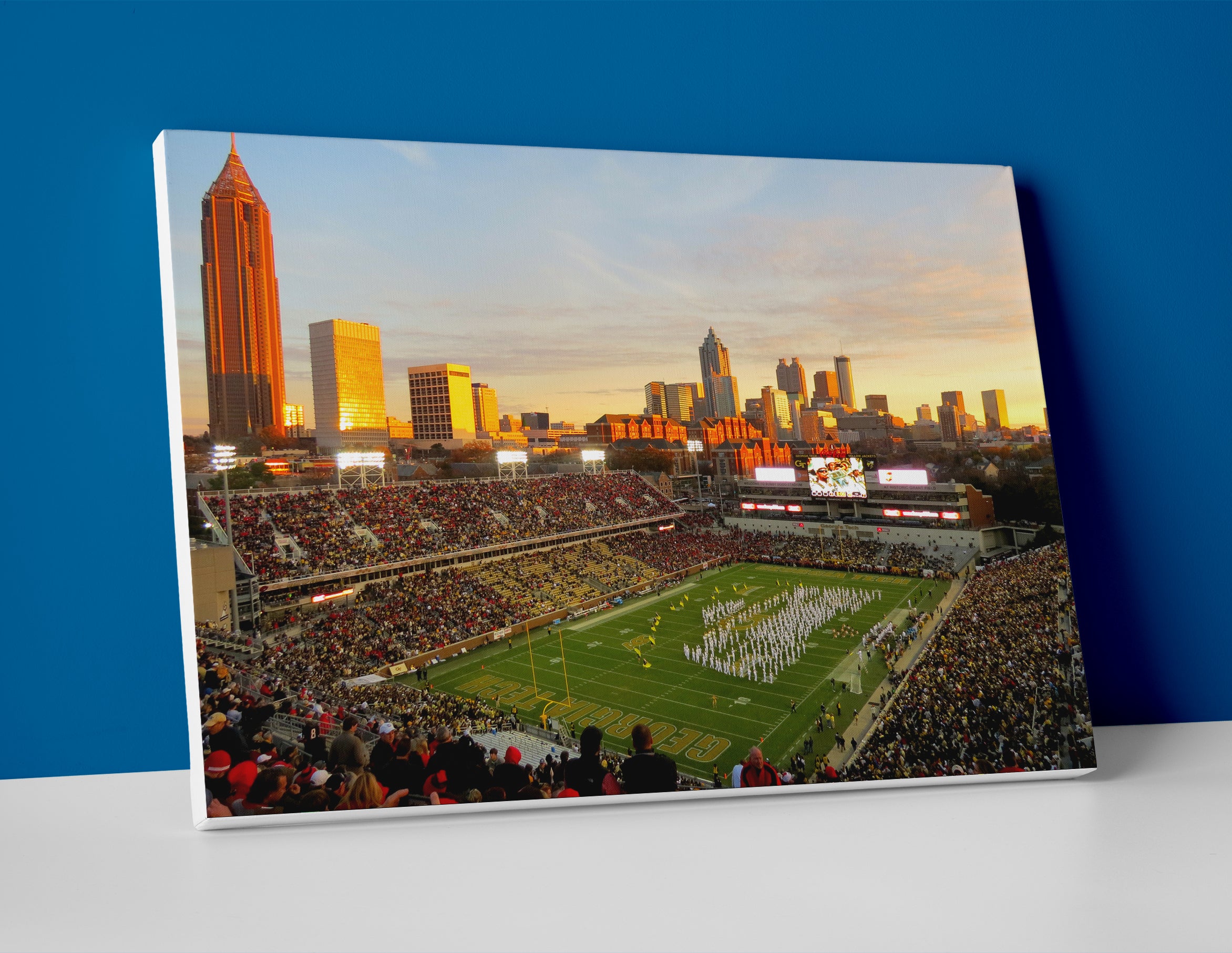 Georgia Tech Football Stadium Poster canvas wall art print decor
