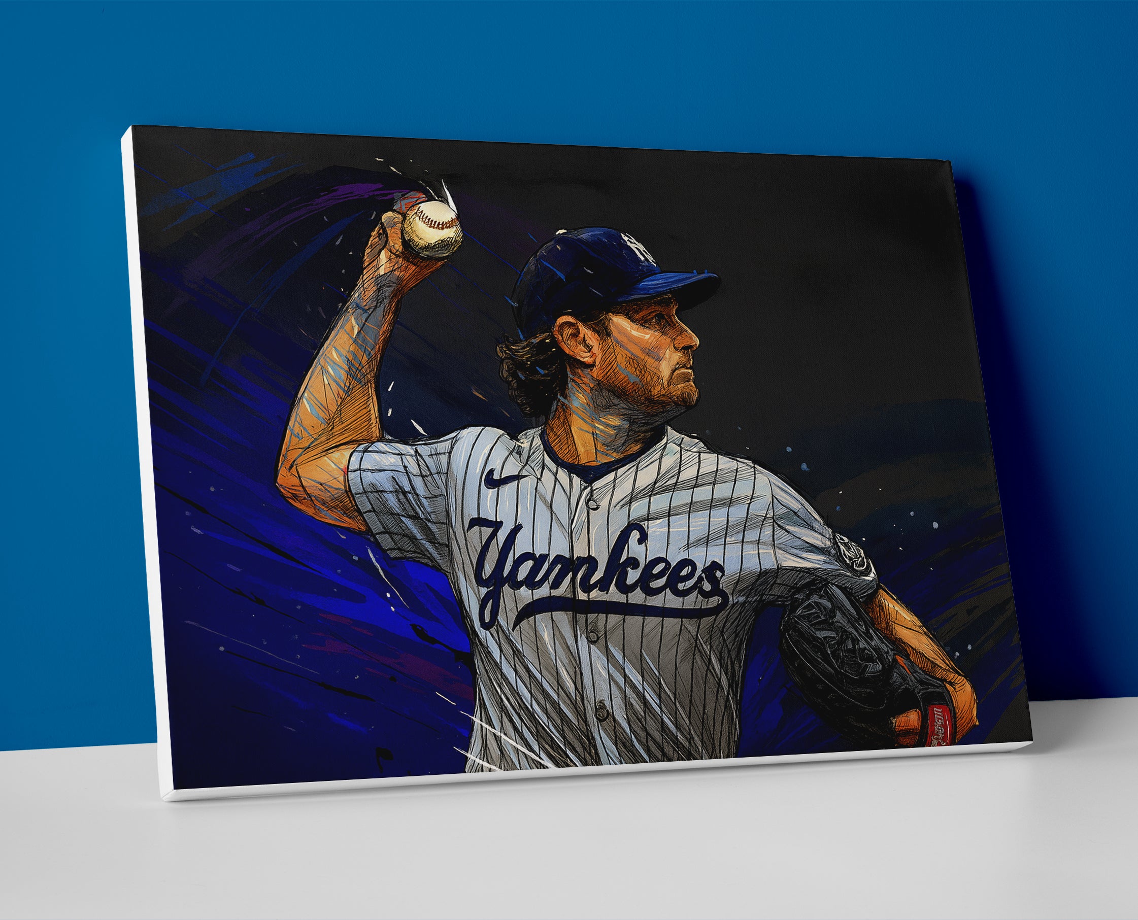 Gerrit Cole Poster yankees canvas baseball wall art