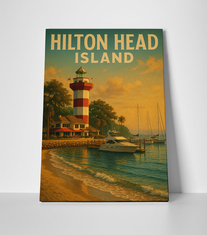 Hilton Head Island poster canvas wall art print decor
