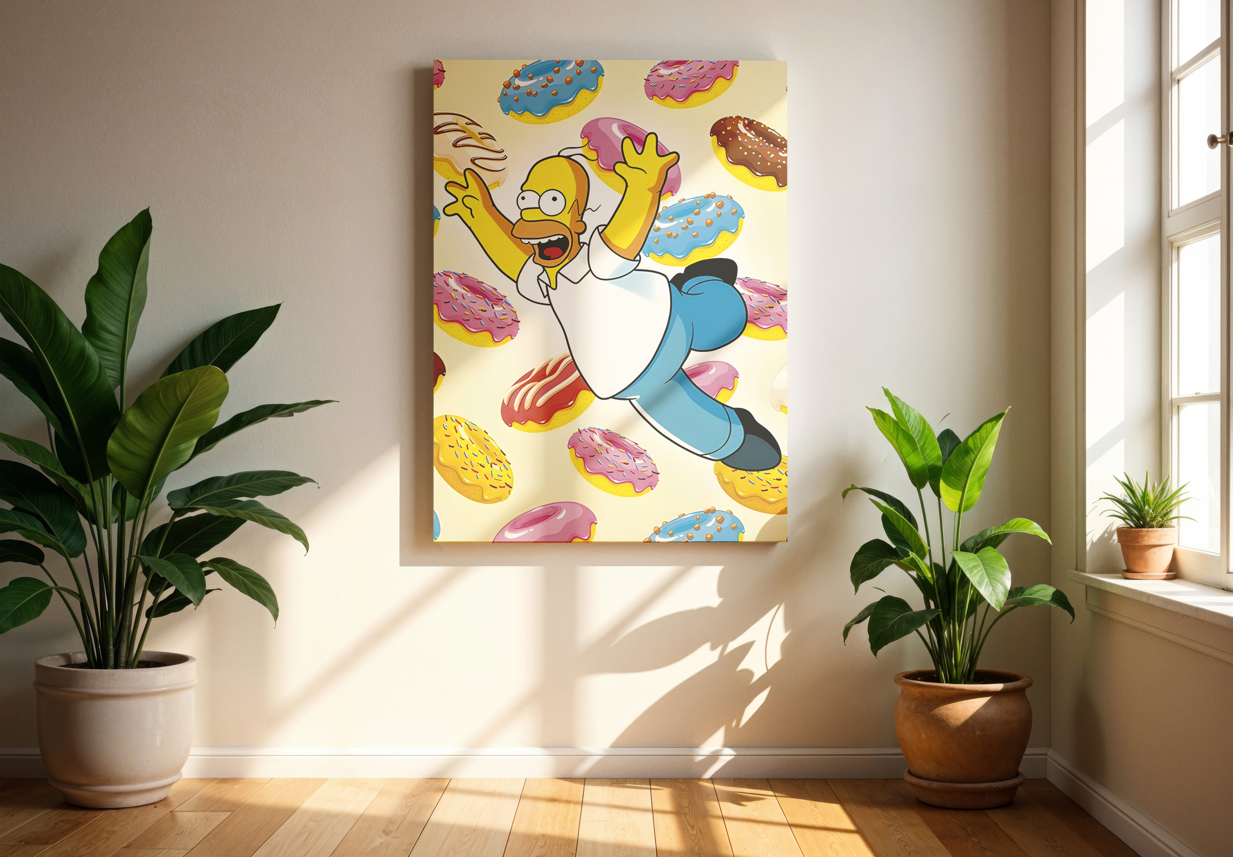 Homer Simpson Poster or Canvas Wall Art print decor