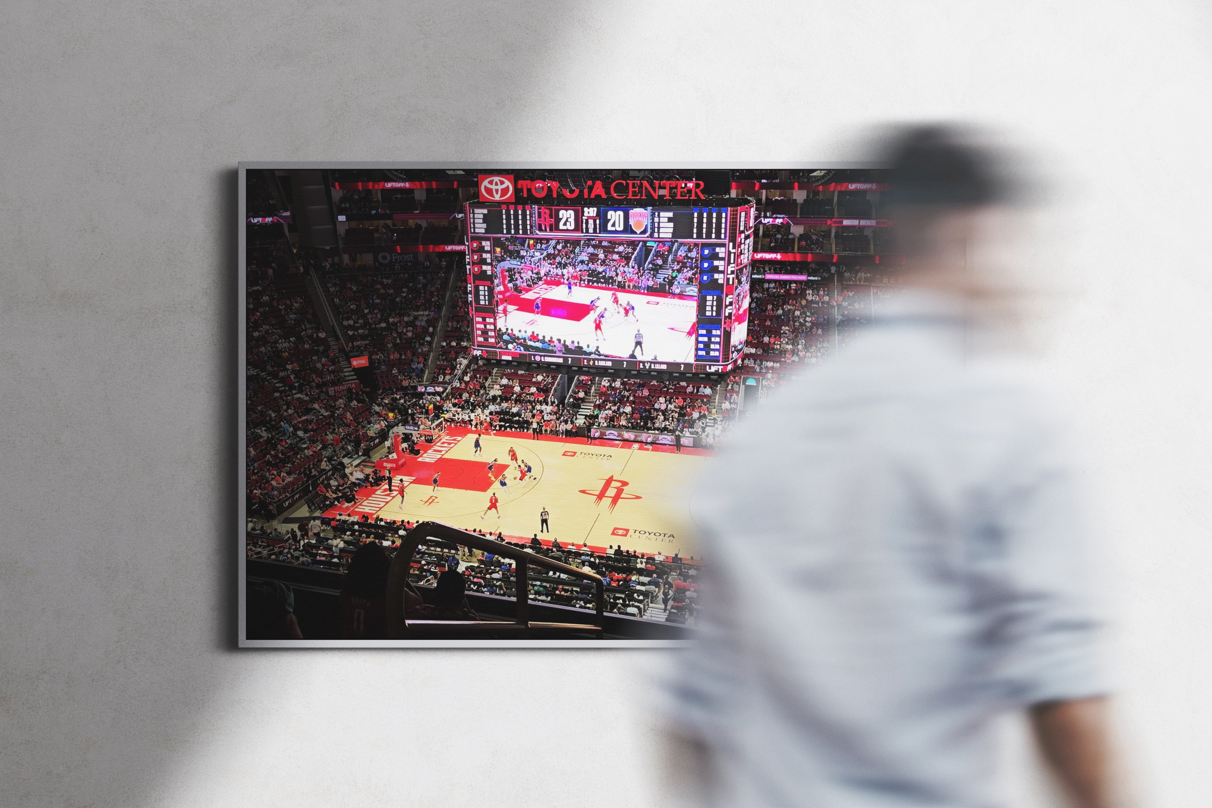 Houston Rockets Arena Poster or Canvas Wall Art print decor