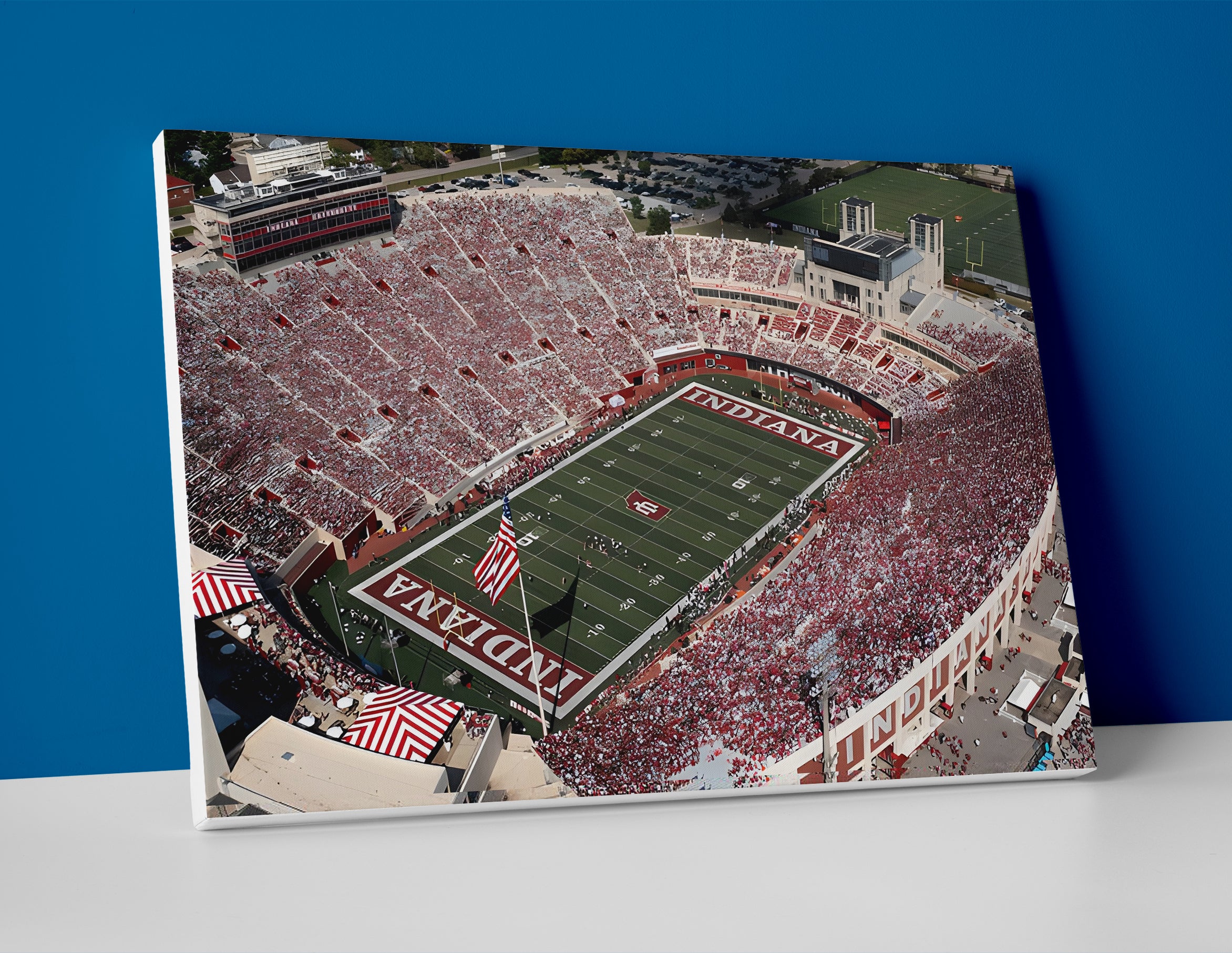 Indiana football stadium poster canvas wall art