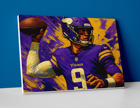 JJ McCarthy poster painting canvas wall art print artwork decor