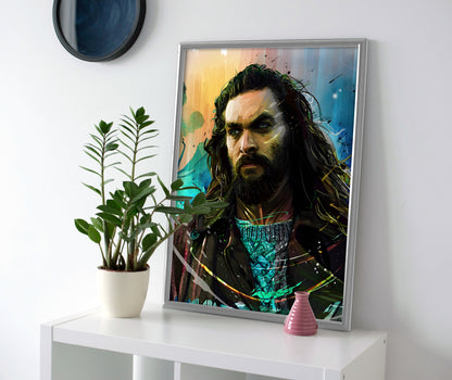 Jason Momoa Poster canvas wall art print painting