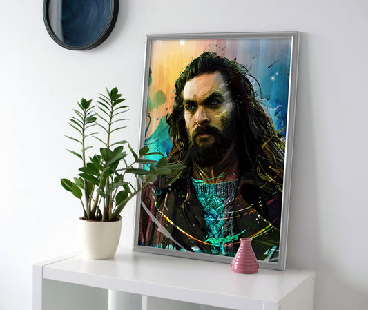 Jason Momoa Poster canvas wall art print painting