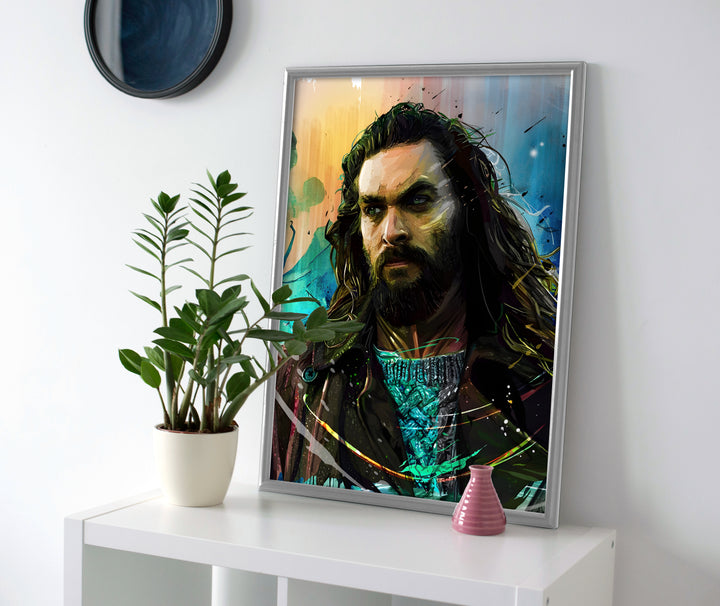 Jason Momoa Poster canvas wall art print painting