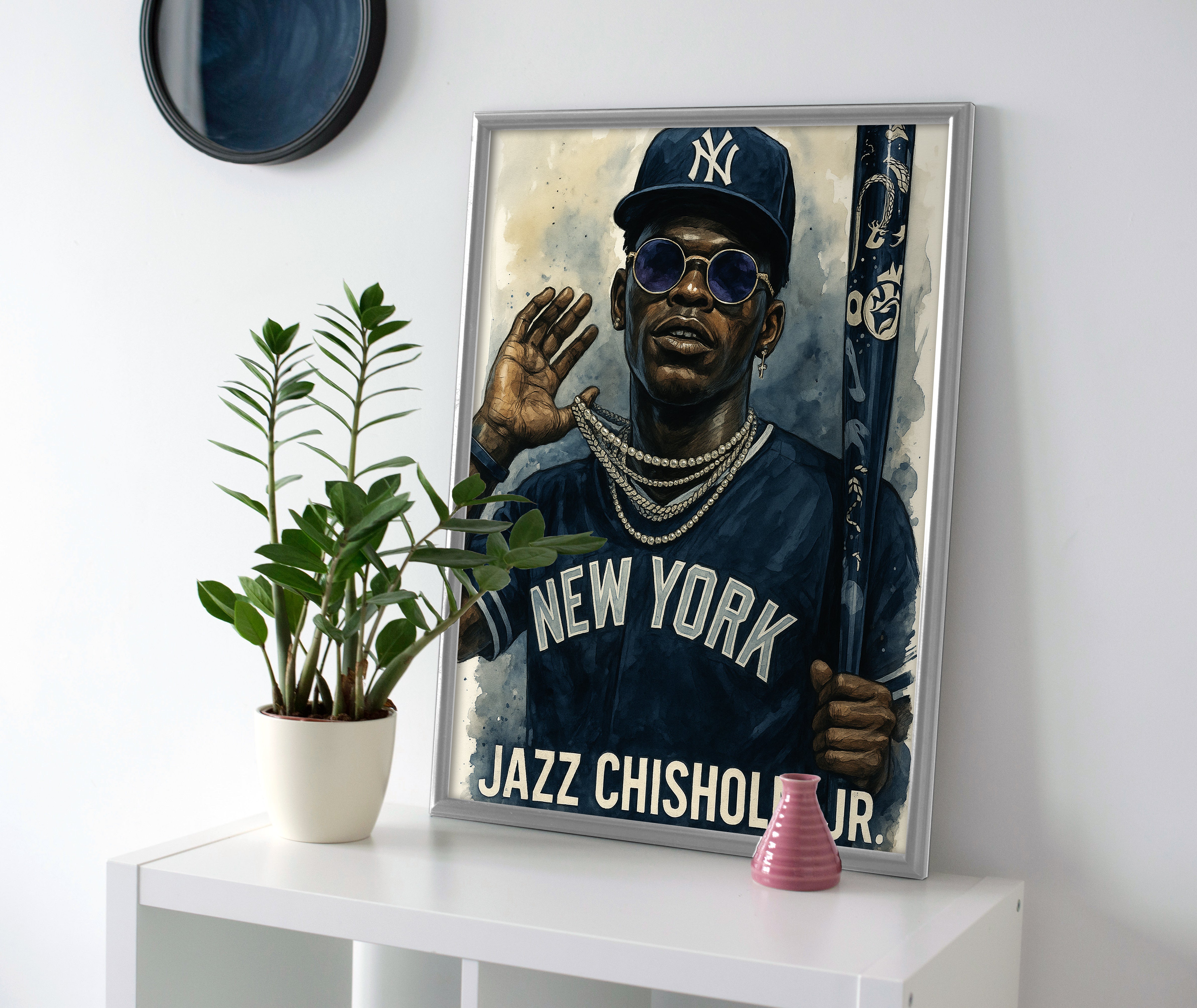Jazz Chisholm Jr poster canvas new york yankees wall art painting