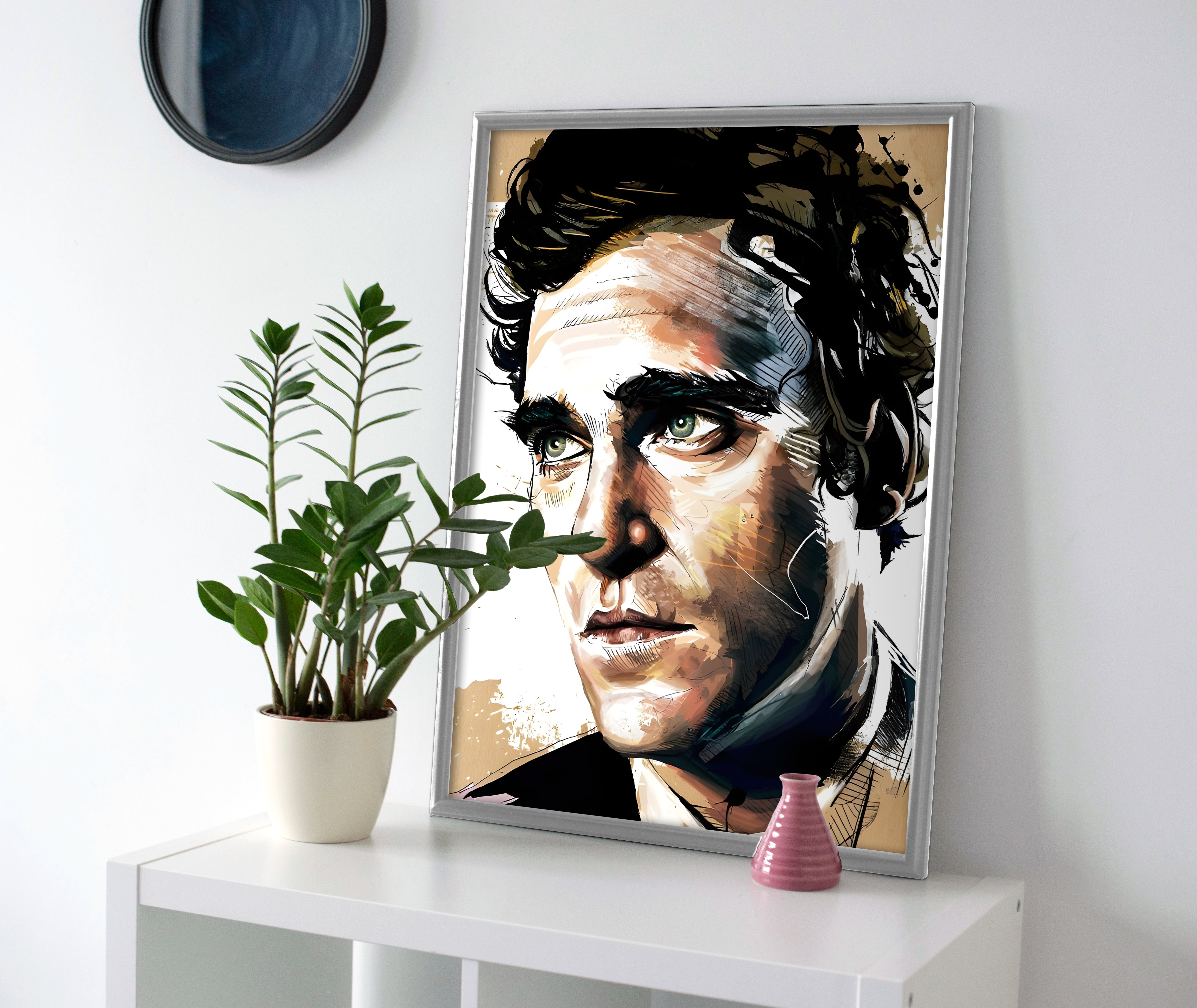Joaquin Phoenix poster canvas wall art print painting artwork