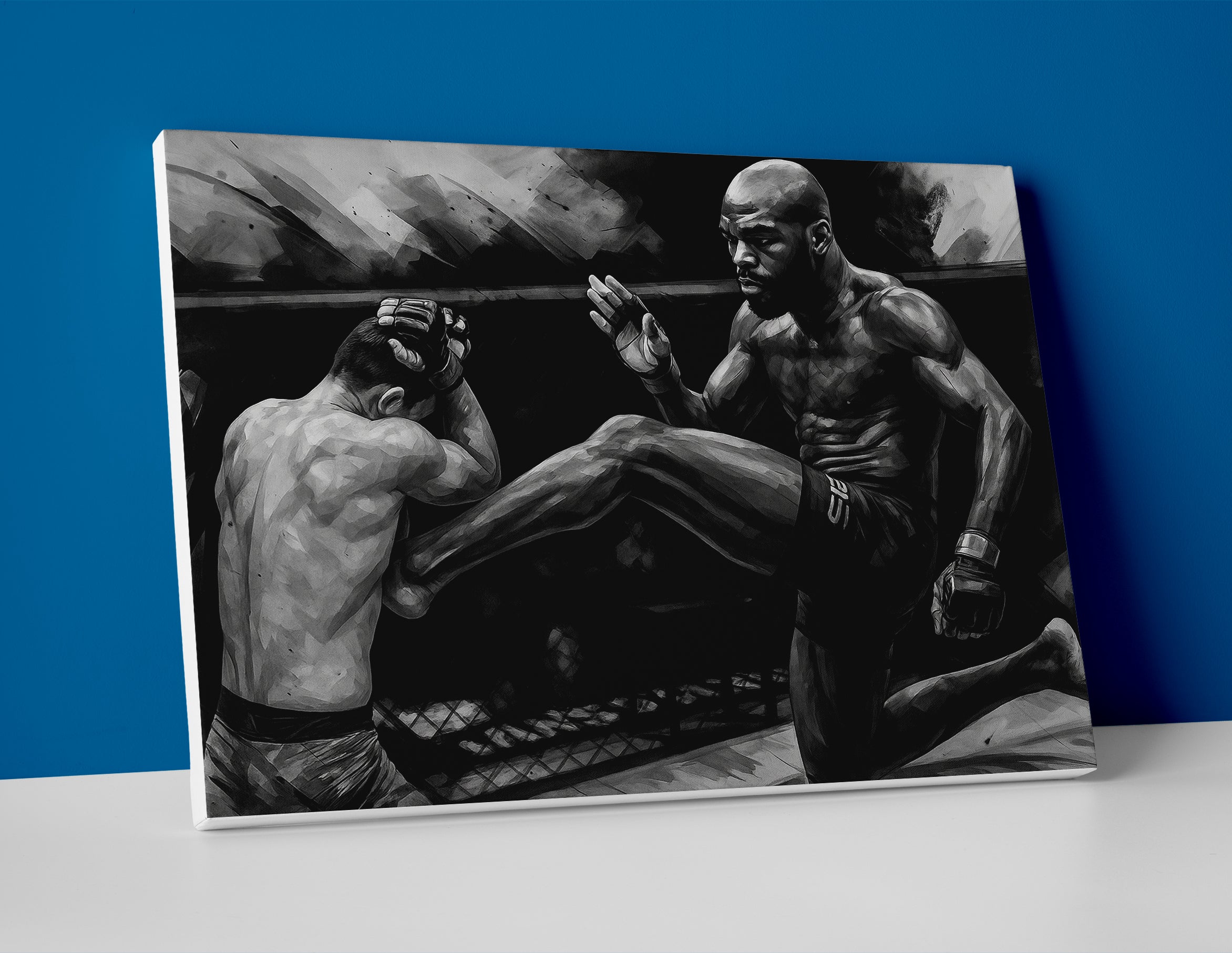 Jon Jones Painting Poster canvas wall art print ufc decor bones