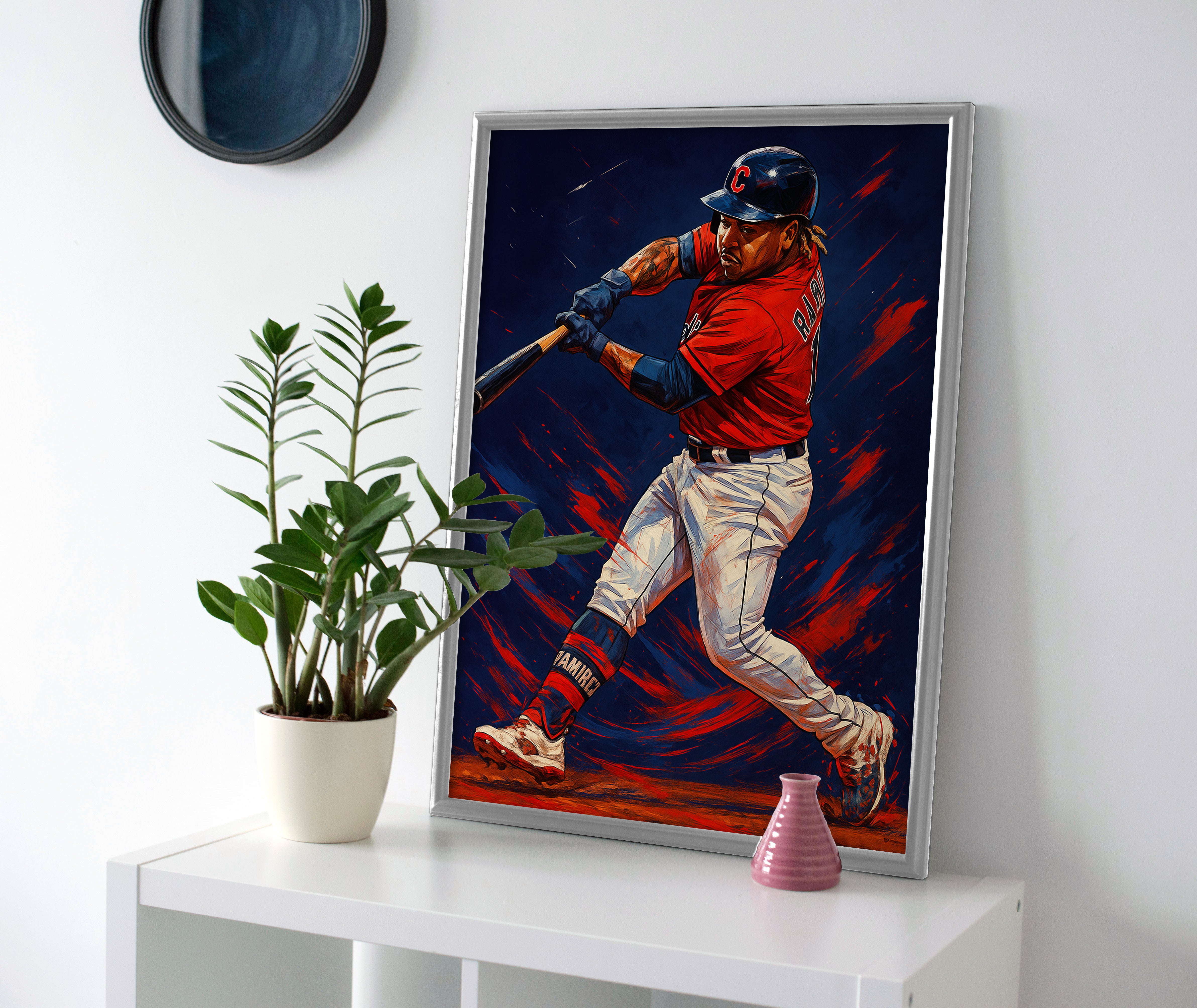 Jose Ramirez Guardians Poster canvas cleveland wall art