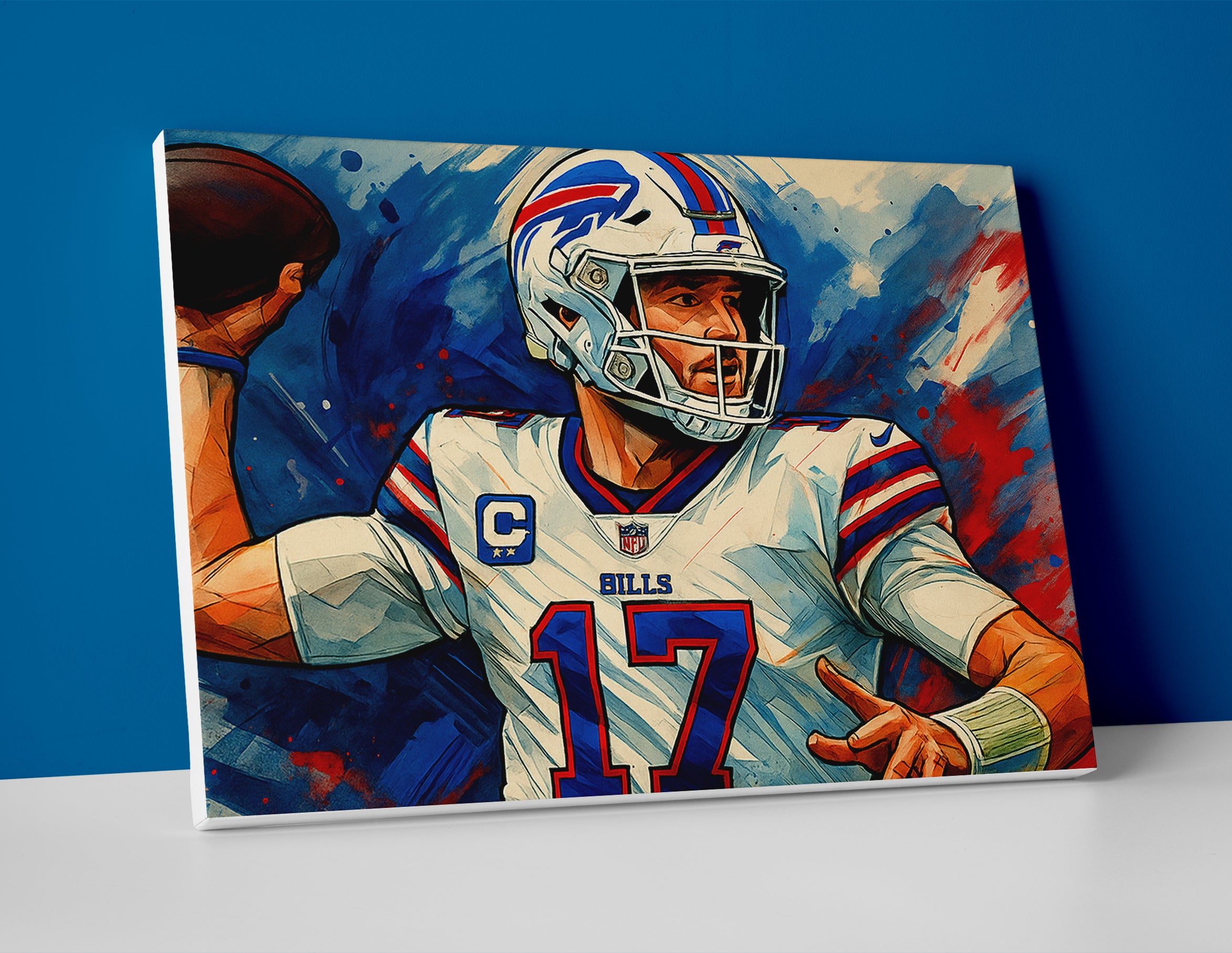 Josh Allen Painting poster canvas wall art print