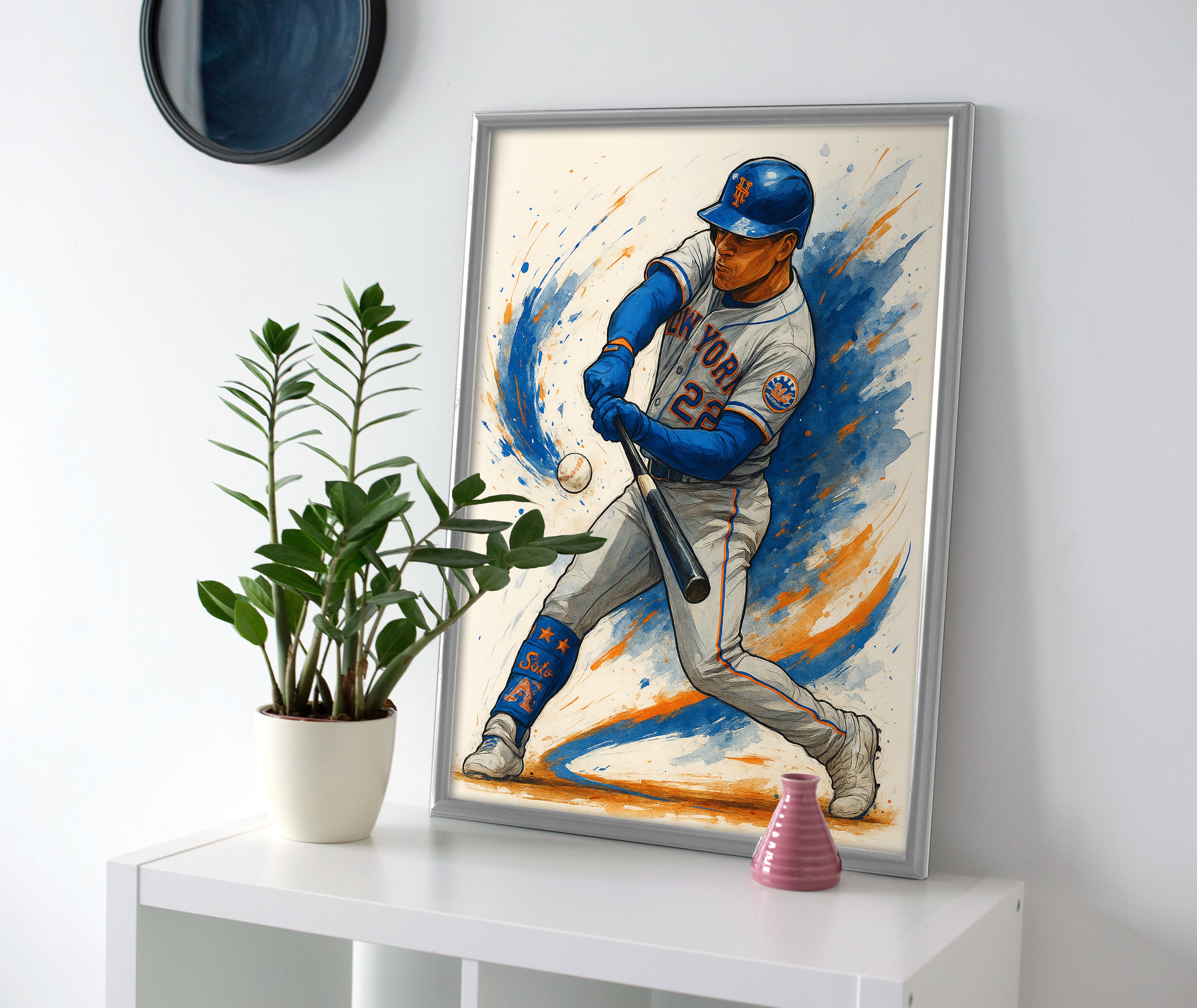 Juan Soto Swing Poster mets canvas wall art painting
