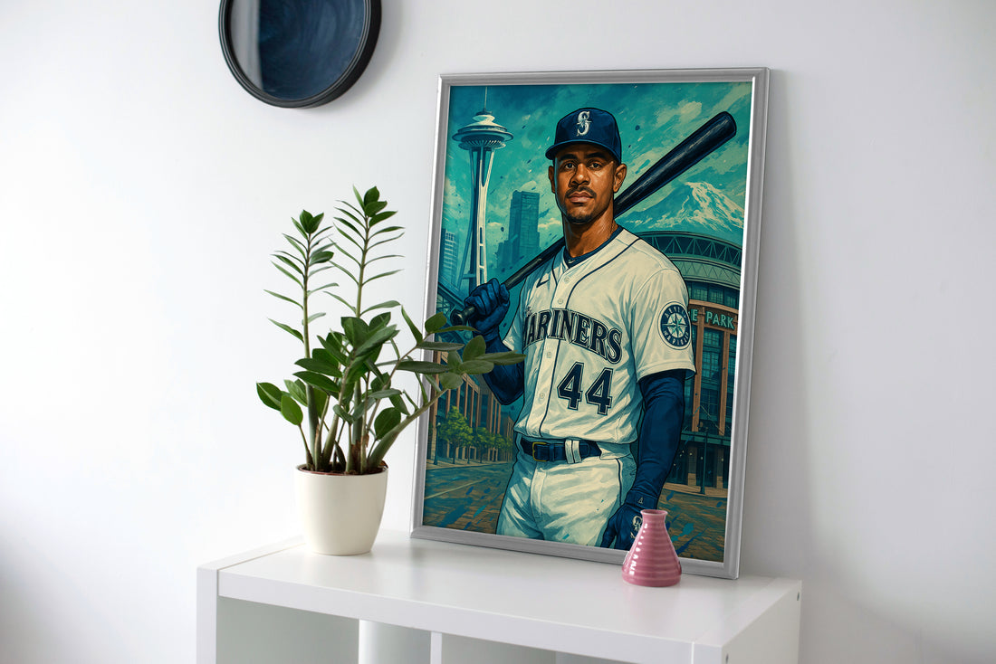 Julio Rodriguez Seattle Poster mariners canvas baseball wall art