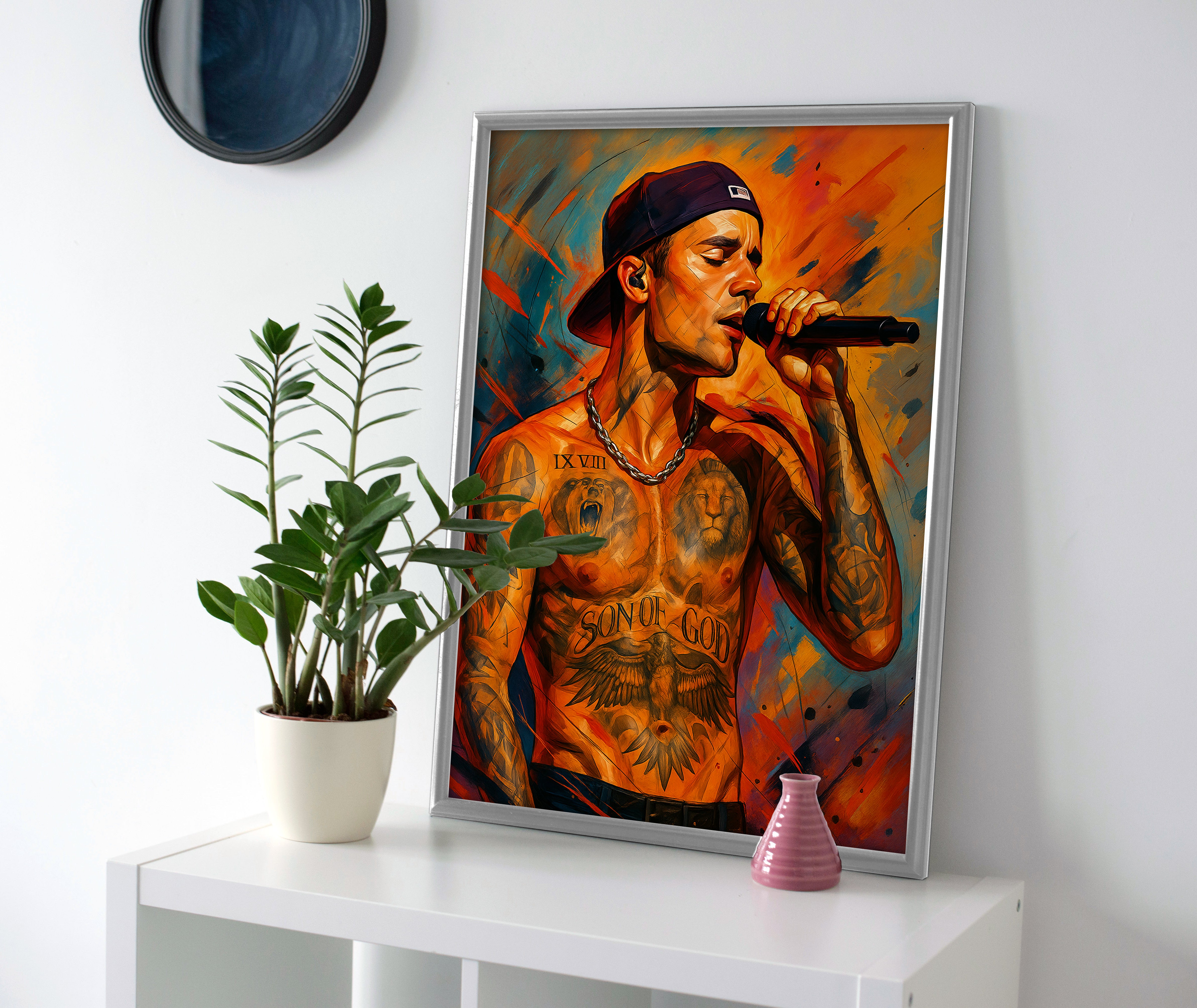 Justin Bieber poster canvas painting wall art print decor