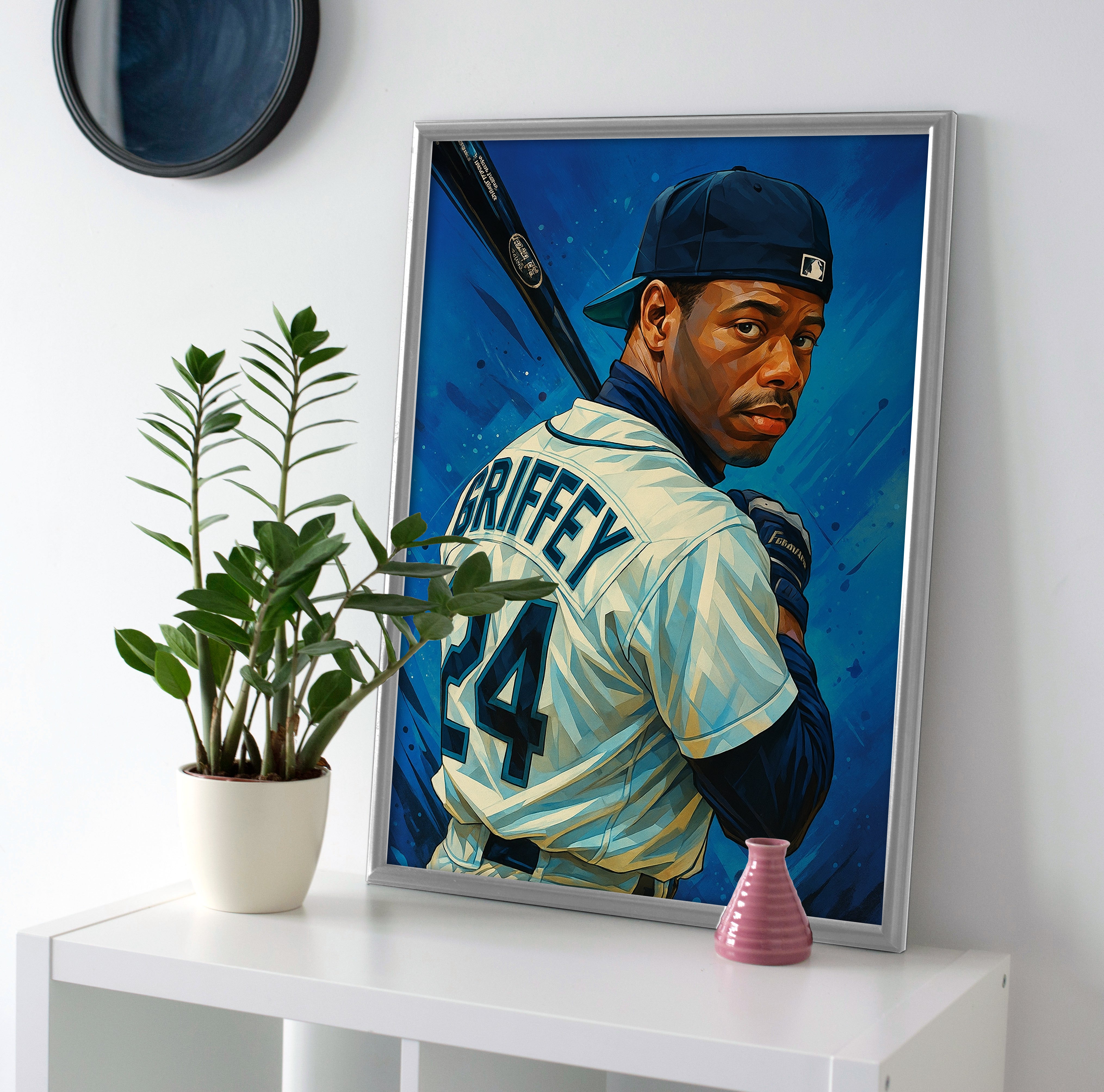 Ken Griffey Jr Painting Poster canvas wall art print mariners decor