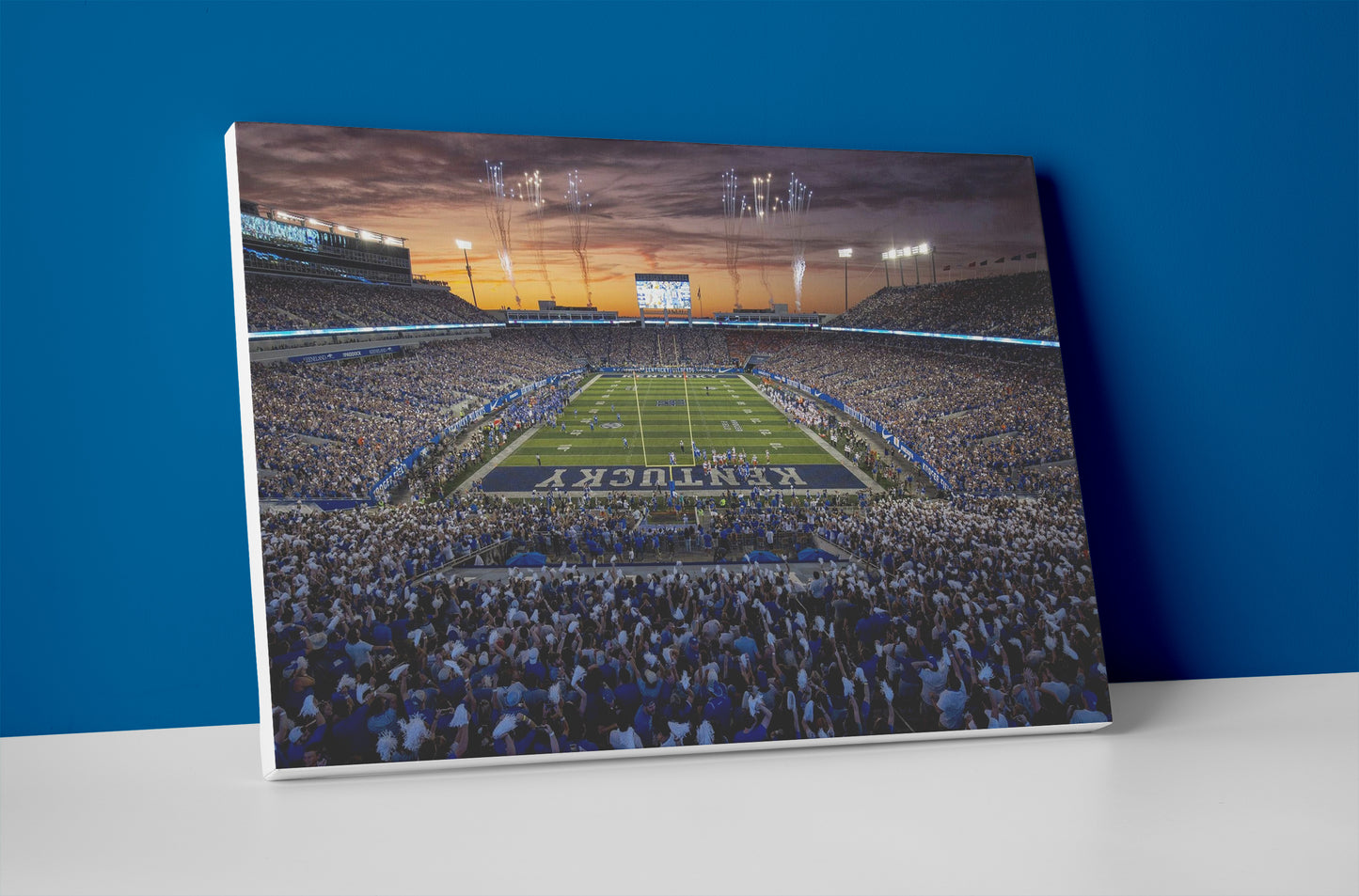 Kentucky football stadium poster canvas