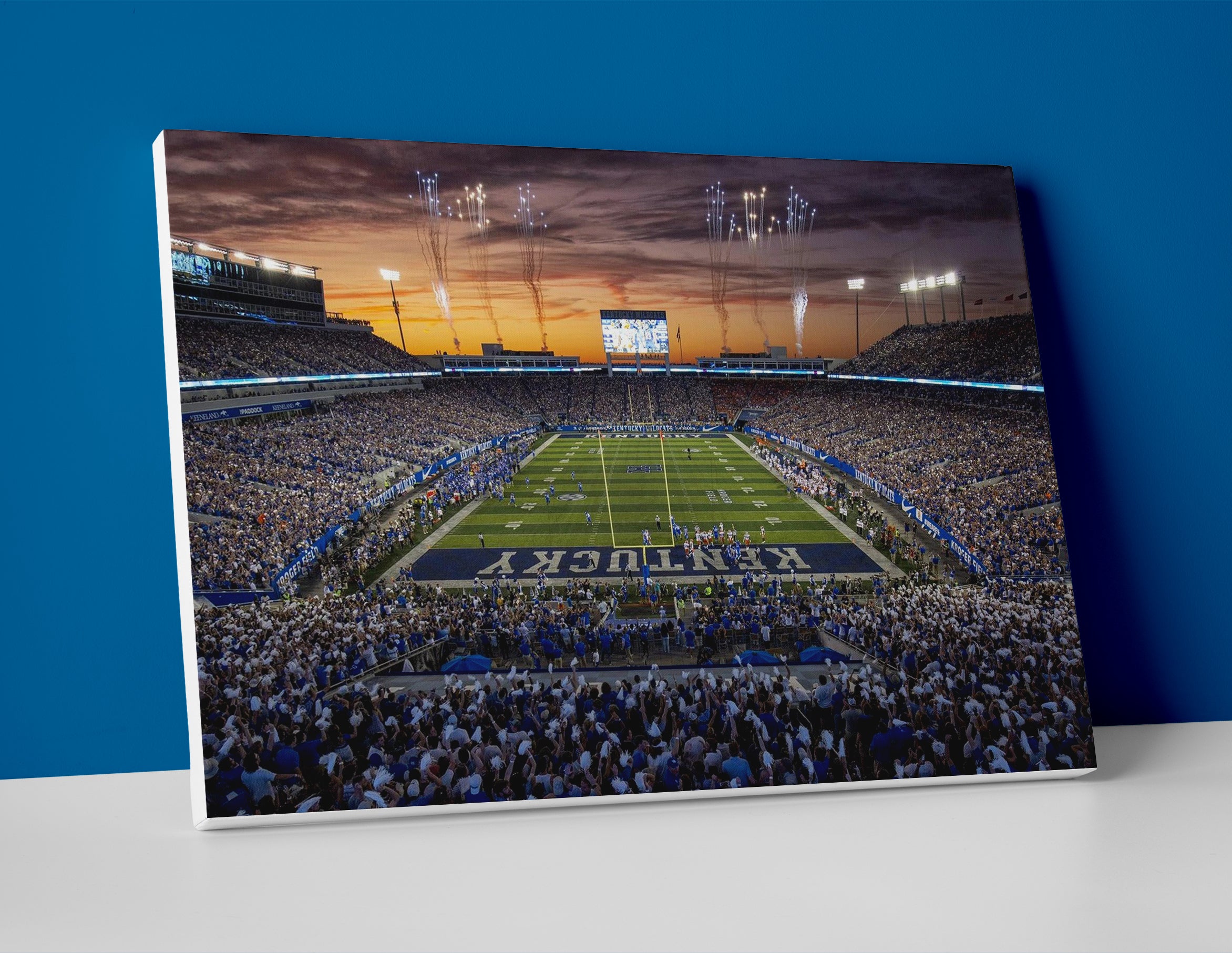 Kentucky football stadium poster canvas wall art