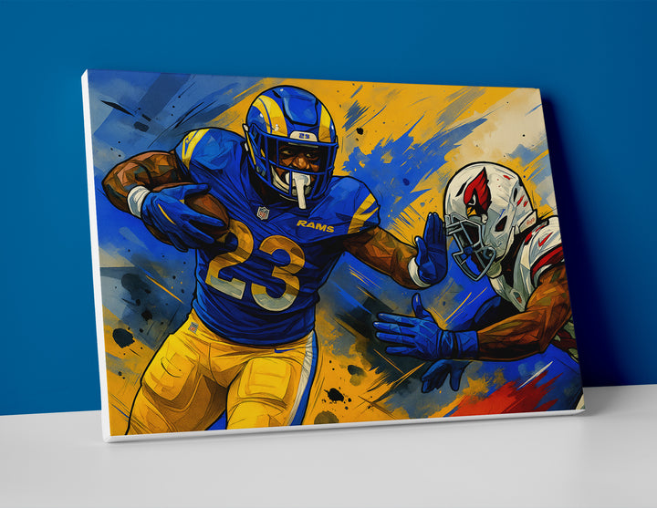 Kyren Williams poster painting canvas wall art print rams