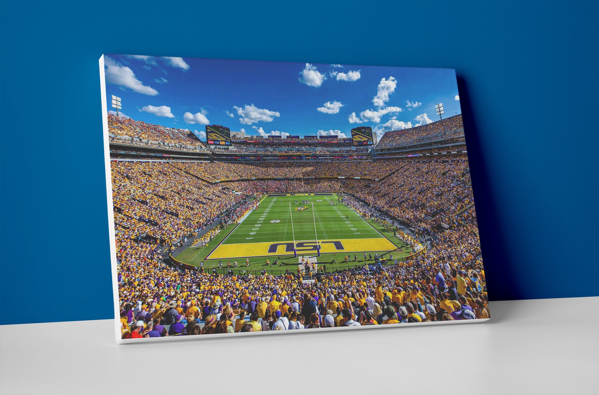 LSU football stadium poster canvas