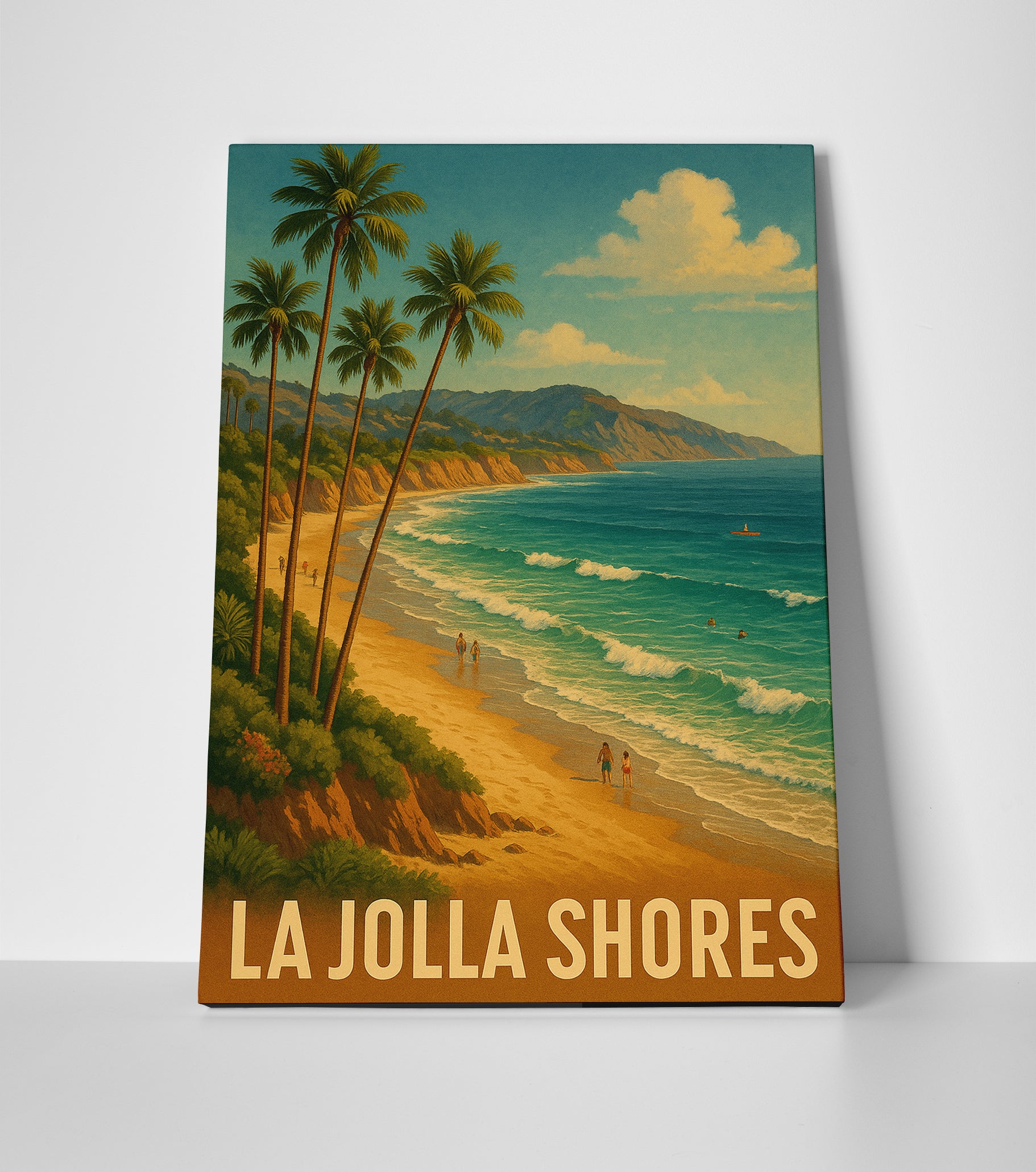 La Jolla Shores Poster canvas wall art print decor