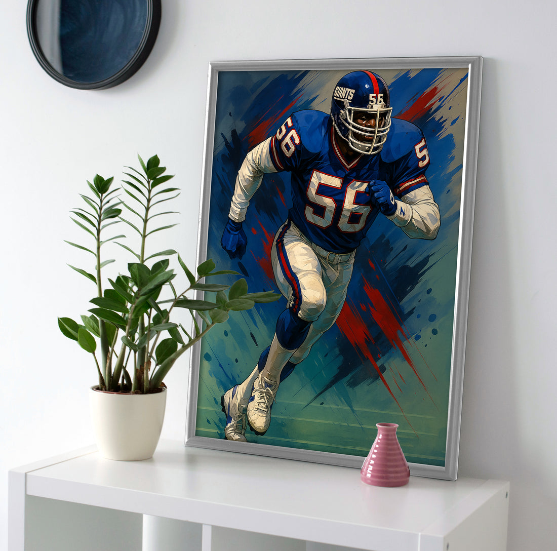 Lawrence Taylor poster canvas wall art print giants decor painting LT