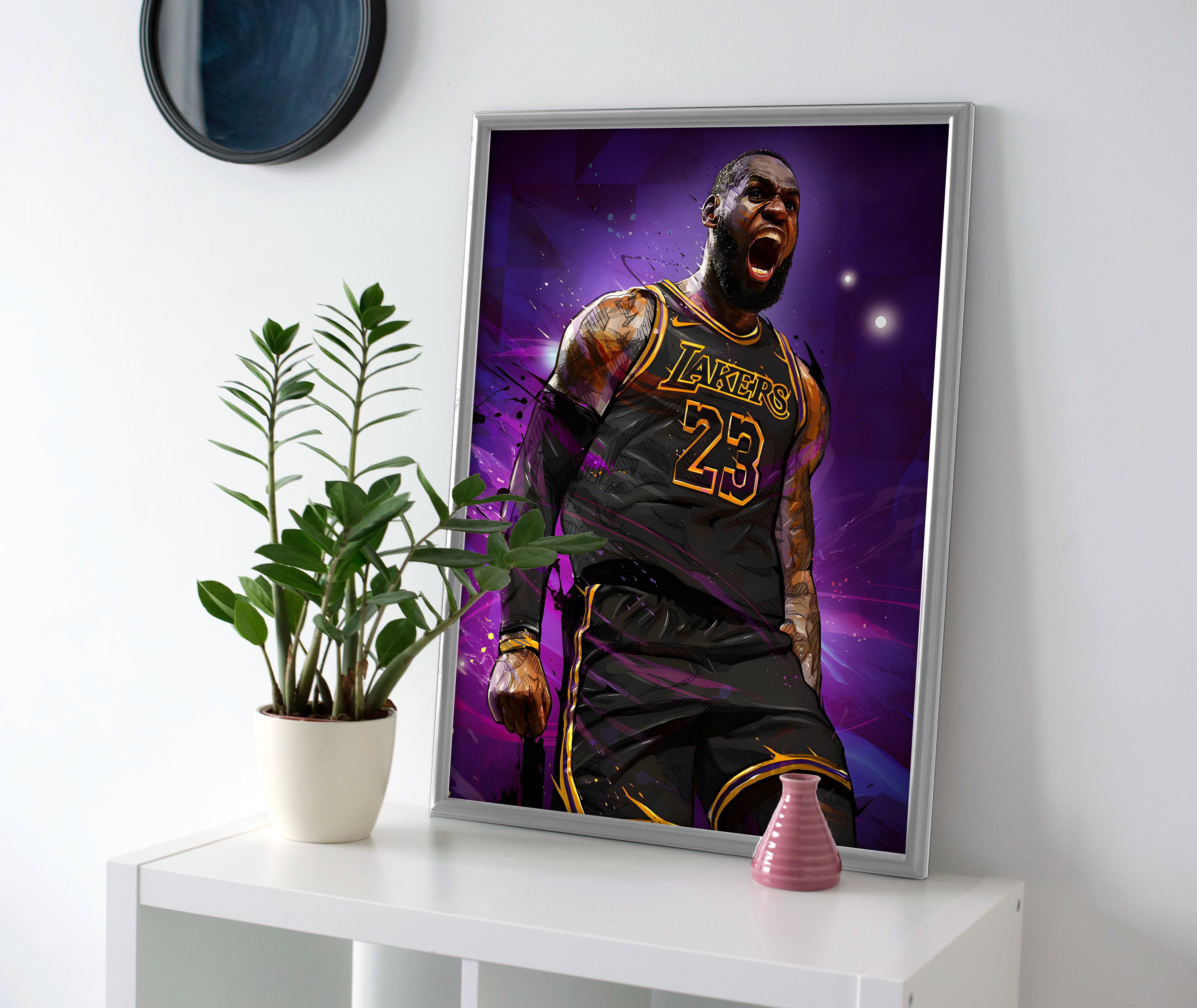 Lebron James Hype Poster canvas wall art painting print