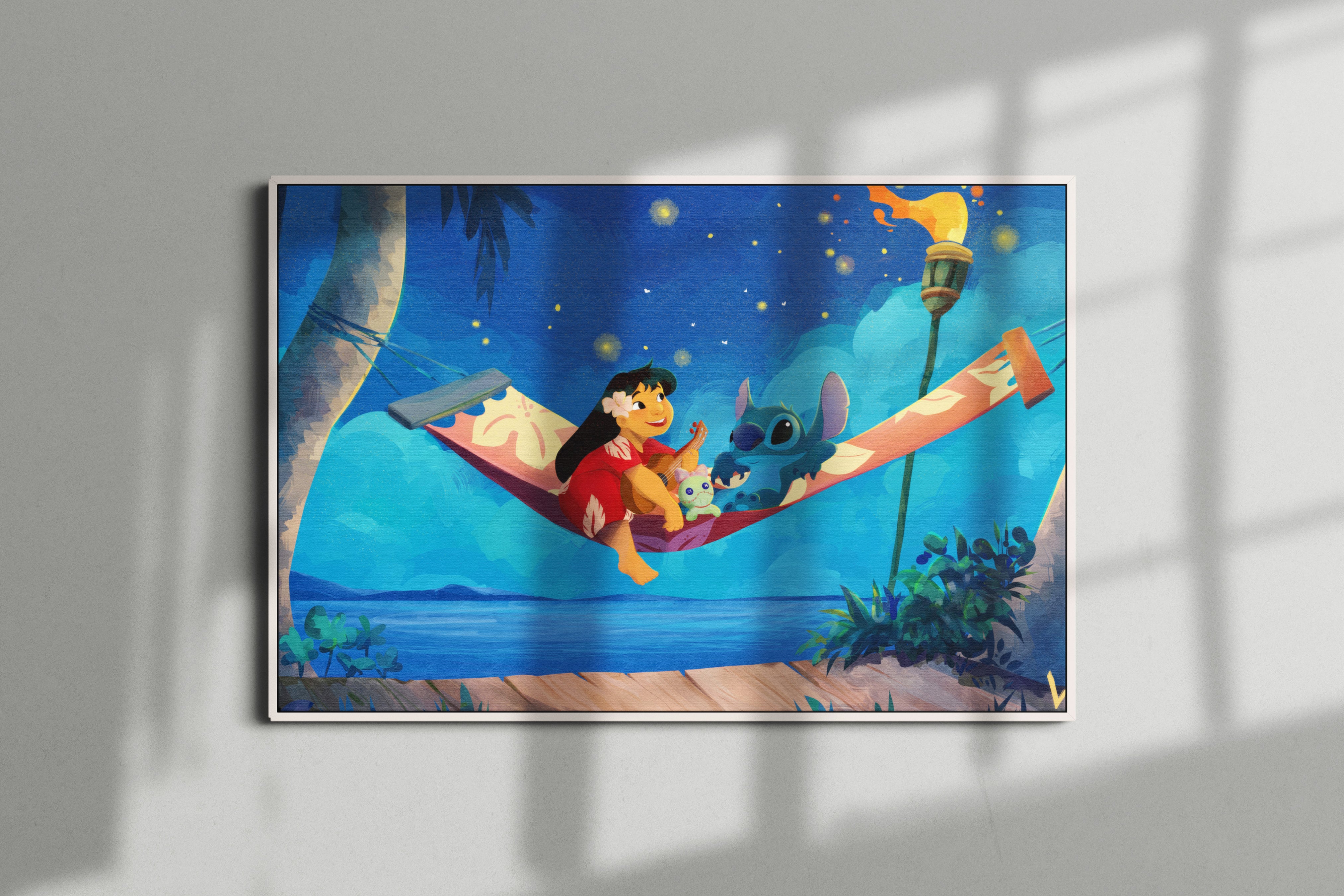 Lilo & Stitch Movie Poster or Canvas Wall Art