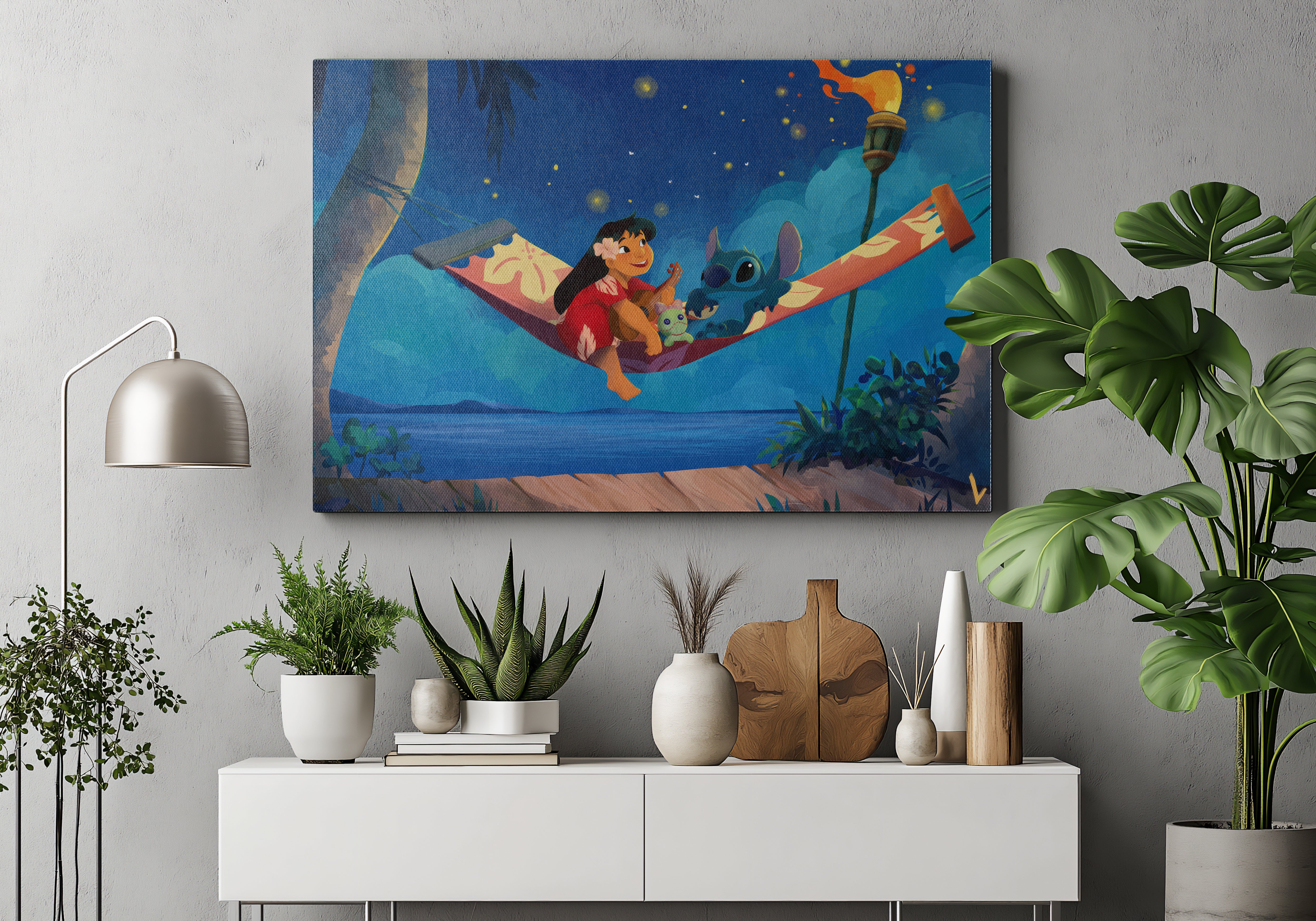 Lilo & Stitch Movie Poster or Canvas Wall Art print decor