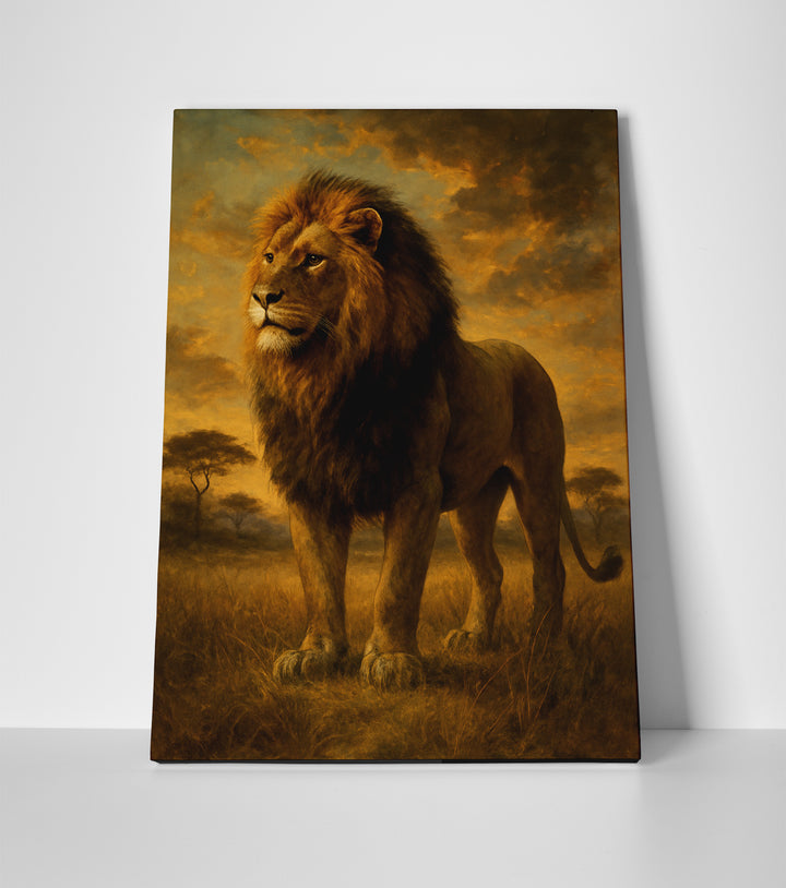 Lion Painting Artwork poster canvas