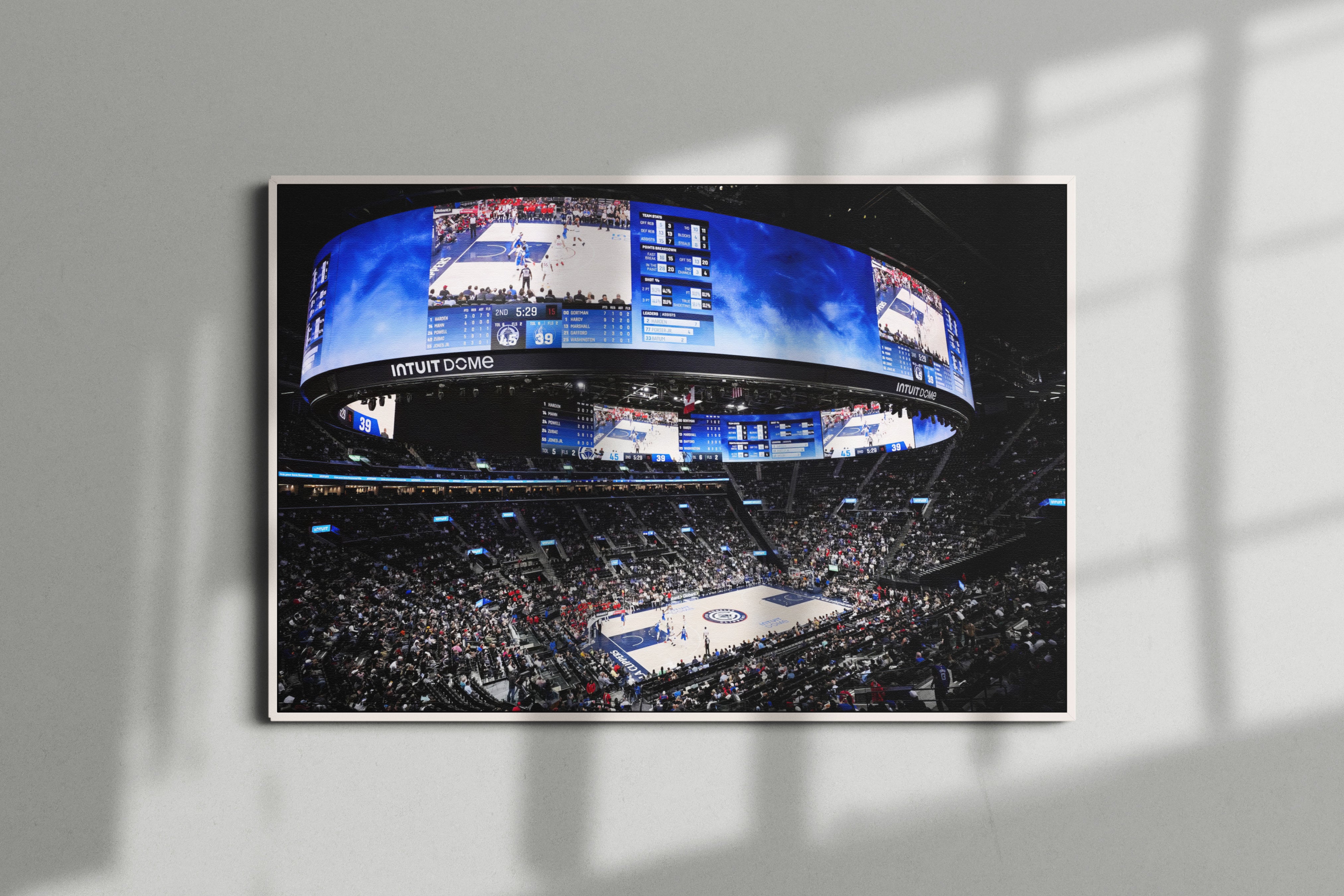 Los Angeles Clippers Arena Poster or Canvas Wall Art print