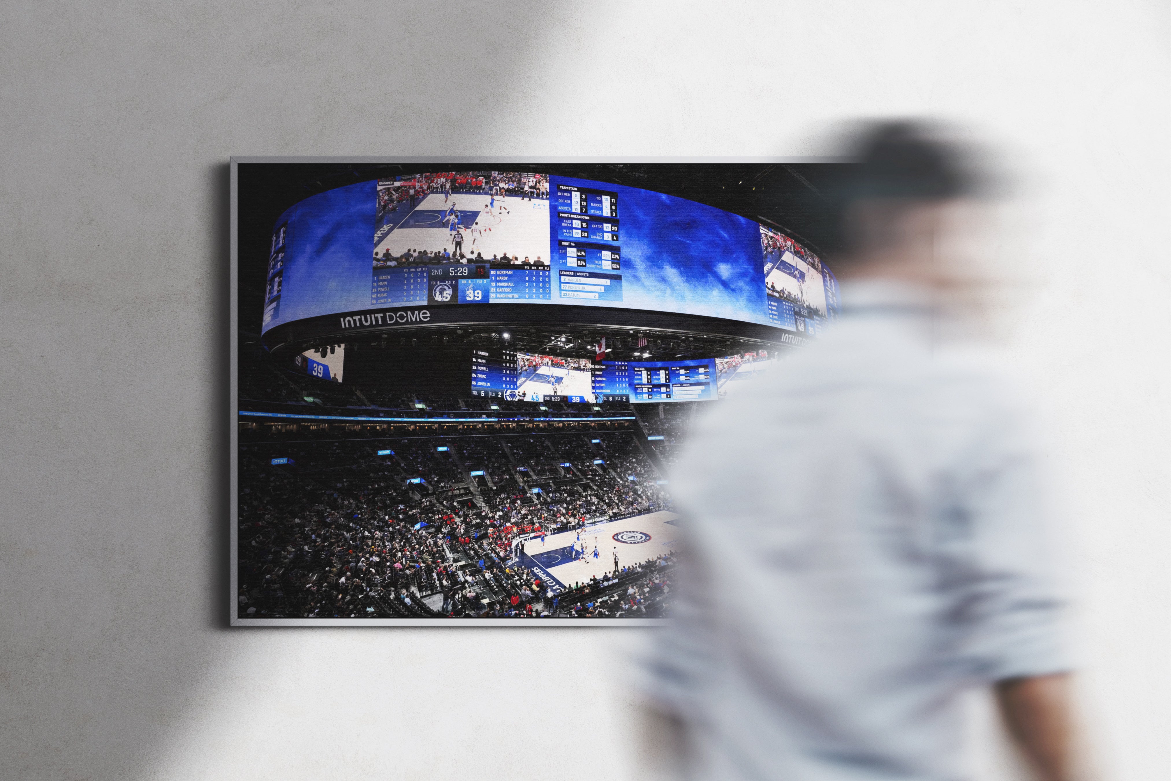 Los Angeles Clippers Arena Poster or Canvas Wall Art print decor