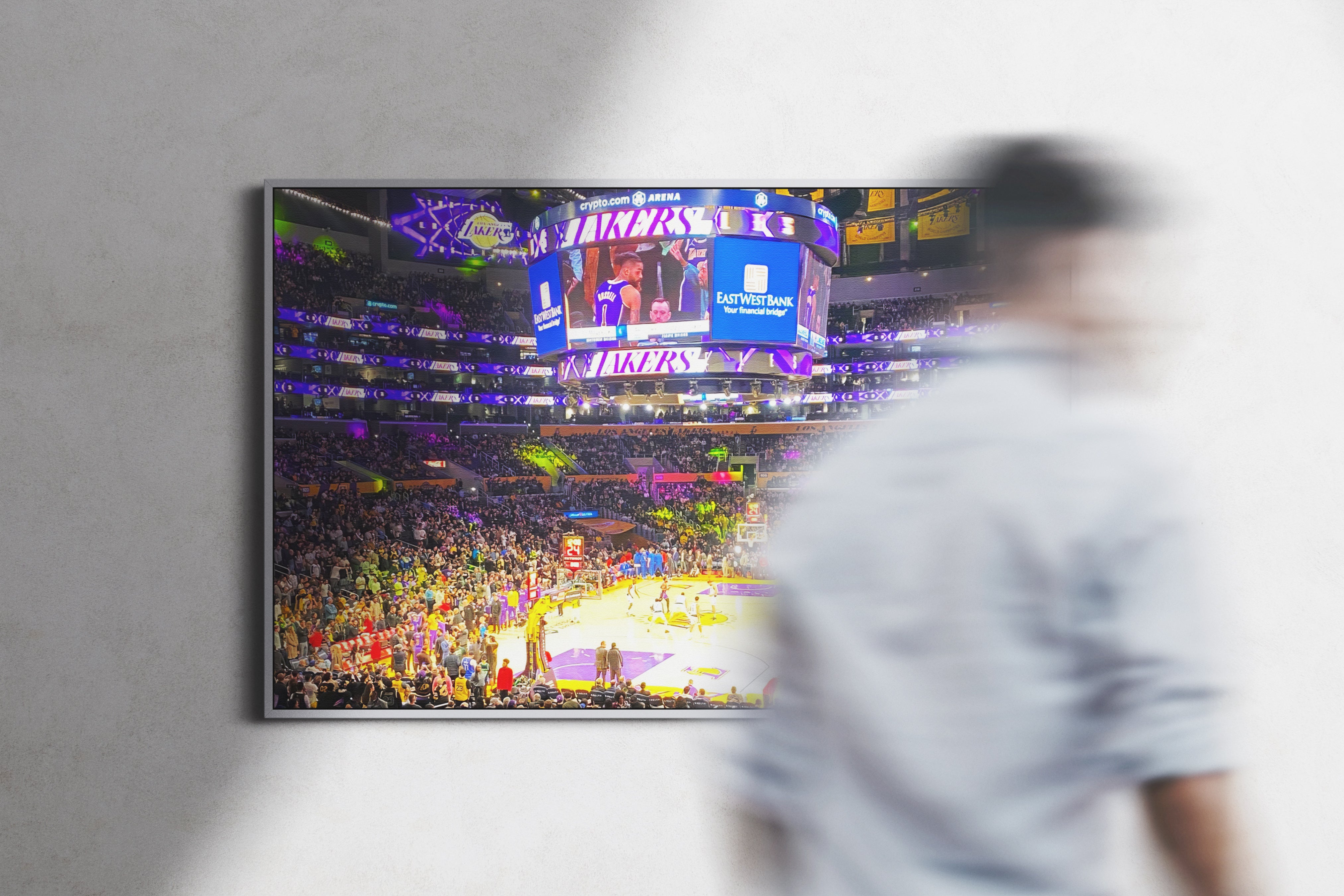 Los Angeles Lakers Arena Poster or Canvas Wall Art print decor