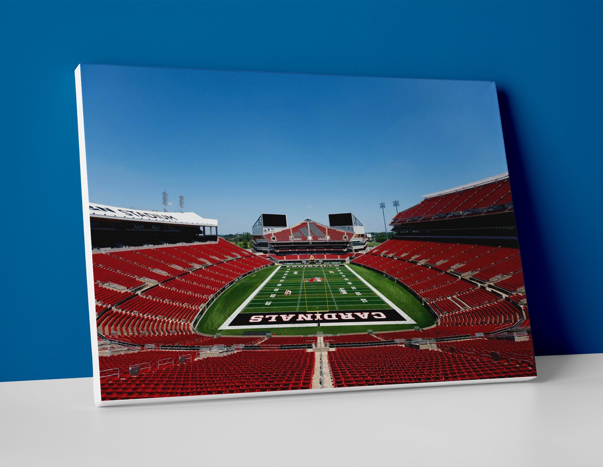 Louisville Football Stadium Poster canvas wall art cardinals print decor