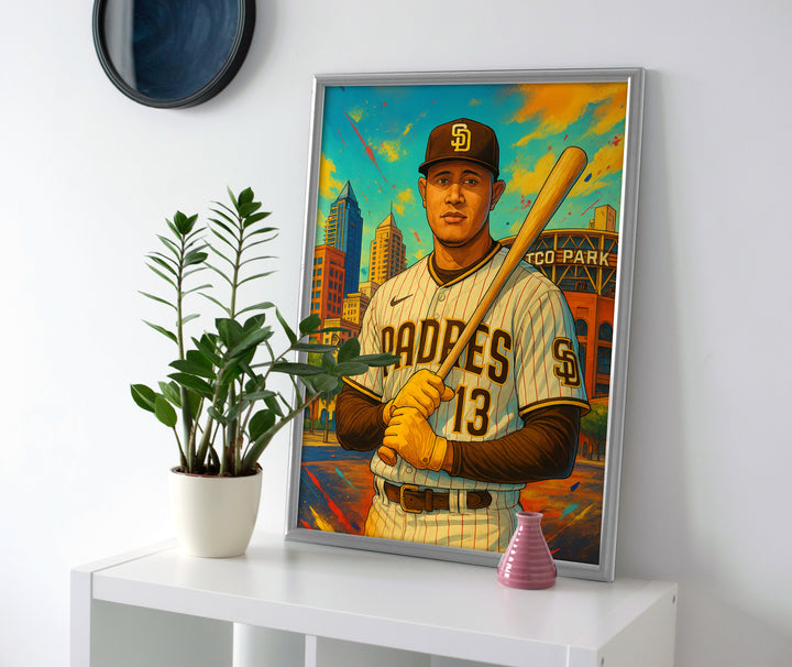Manny Machado Poster canvas padres wall art