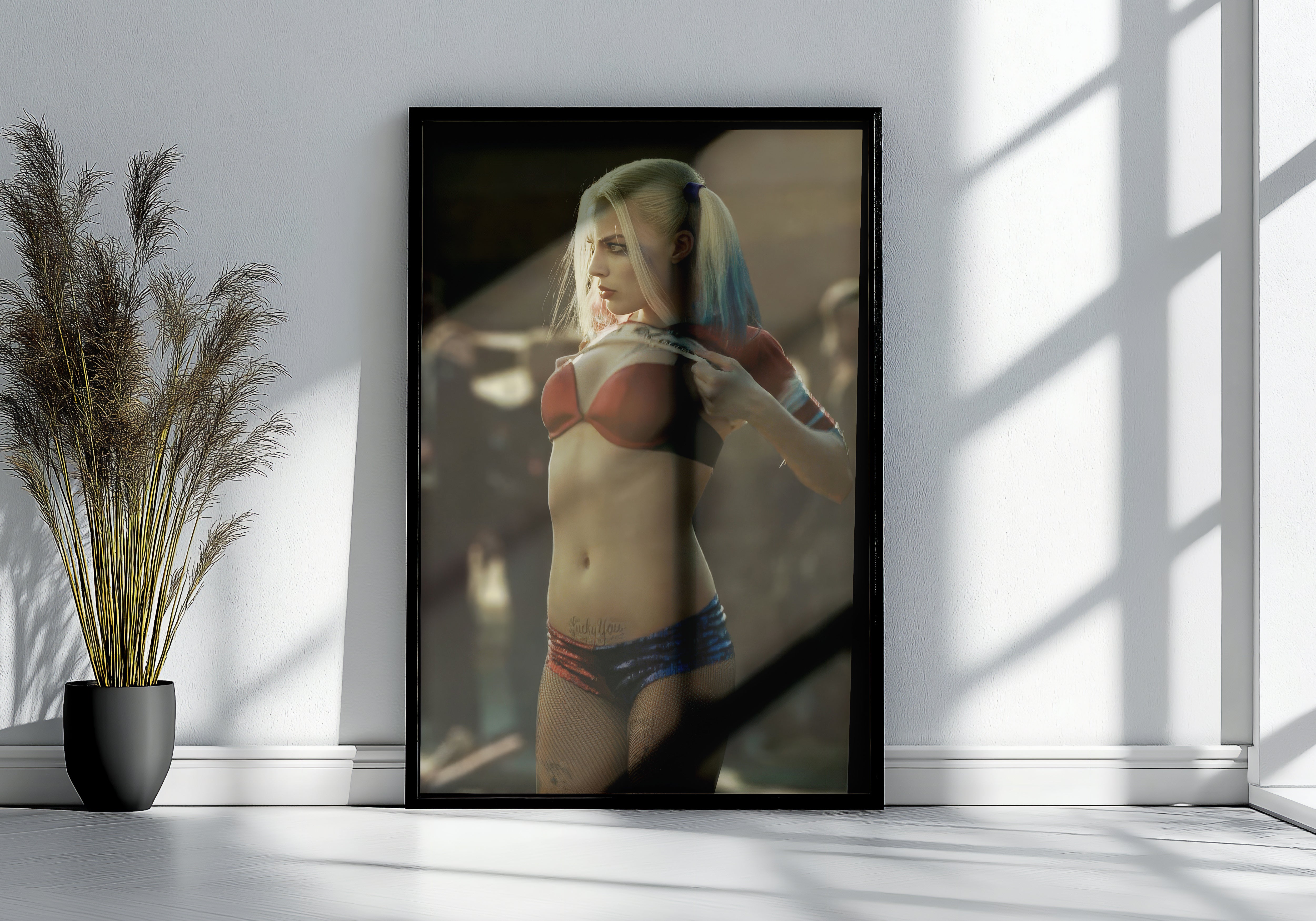 Margot Robbie Harley Quinn Movie Poster or Canvas Wall Art
