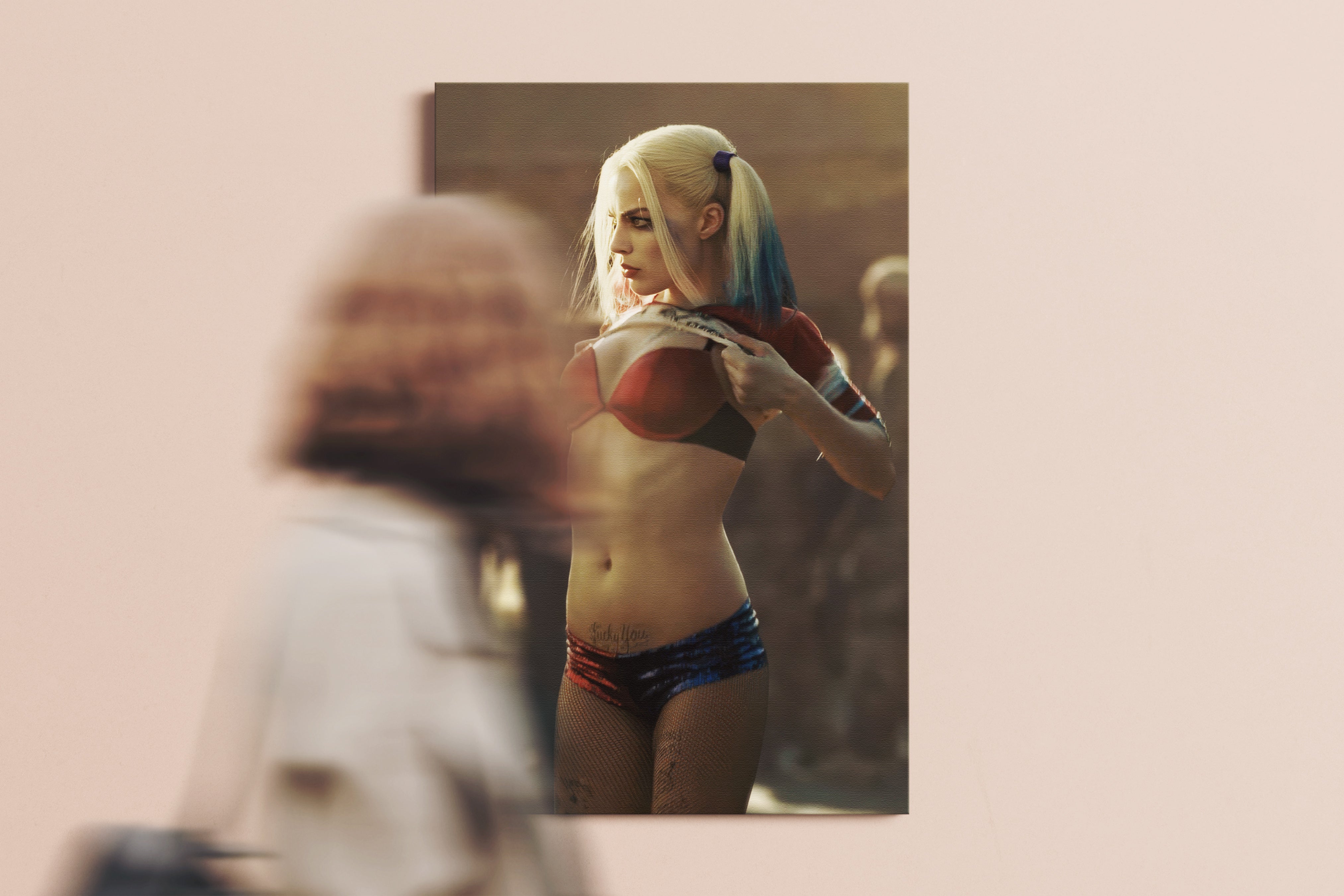 Margot Robbie Harley Quinn Movie Poster or Canvas Wall Art print