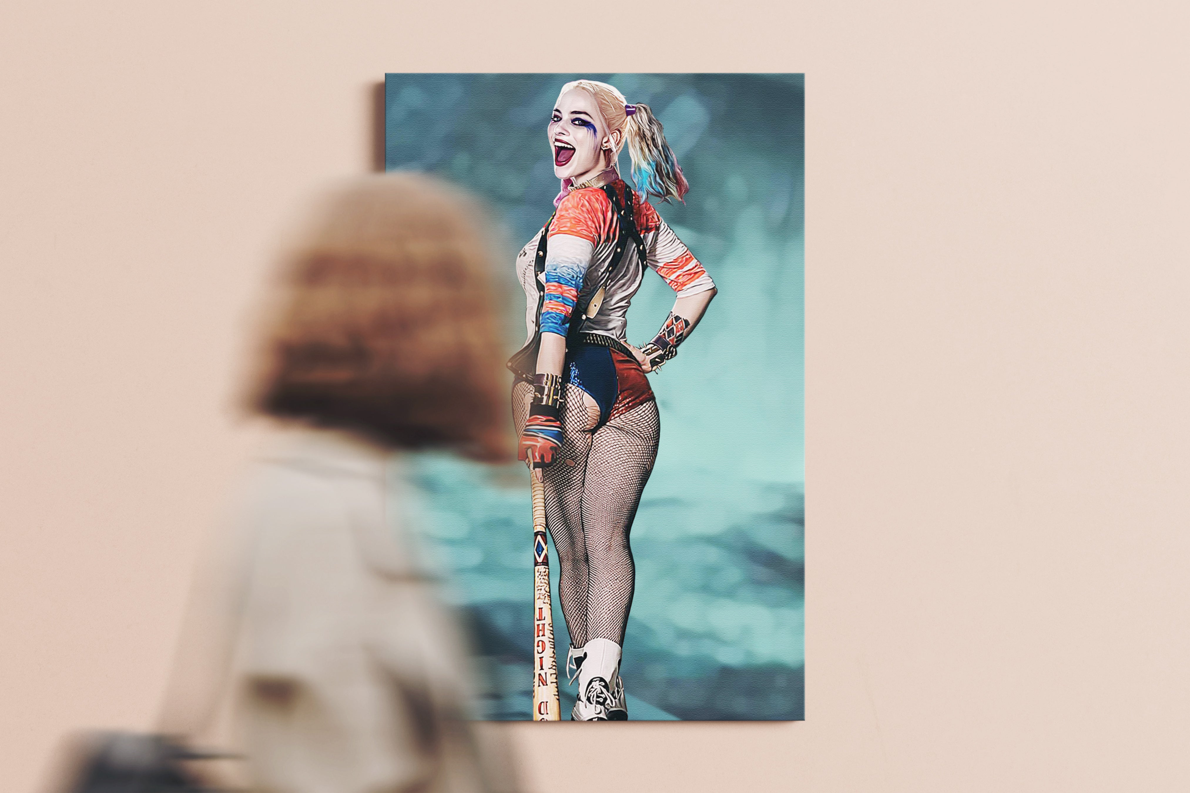 Margot Robbie Harley Quinn Poster or Canvas Wall Art movie