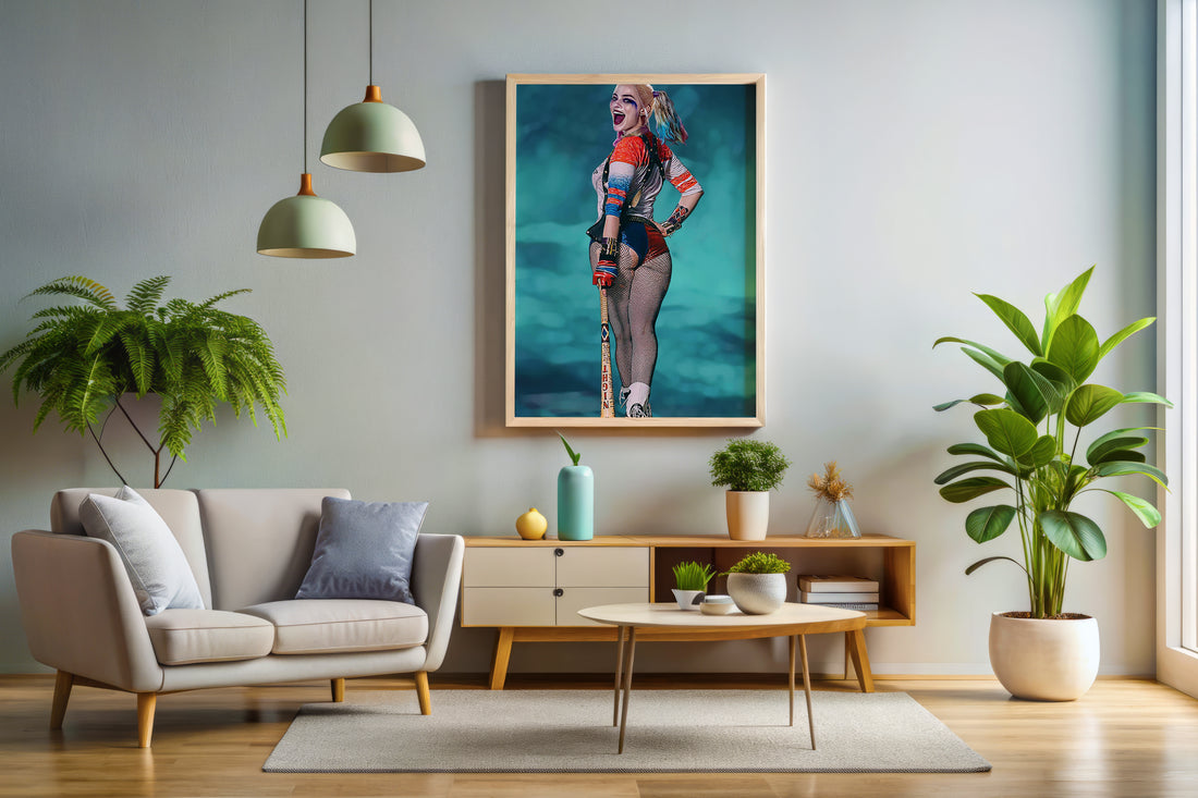 Margot Robbie Harley Quinn Poster or Canvas Wall Art movie print