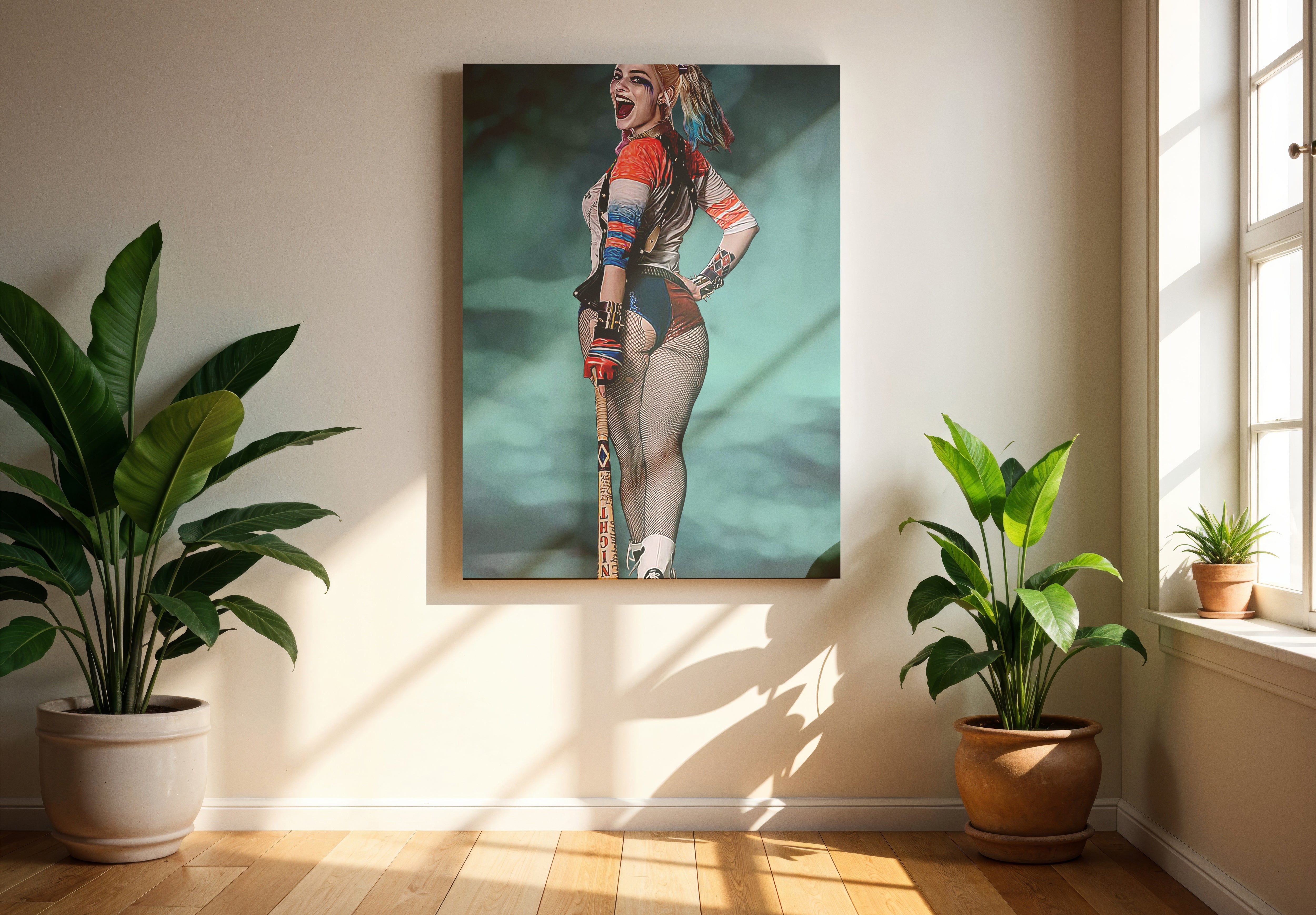 Margot Robbie Harley Quinn Poster or Canvas Wall Art movie print decor