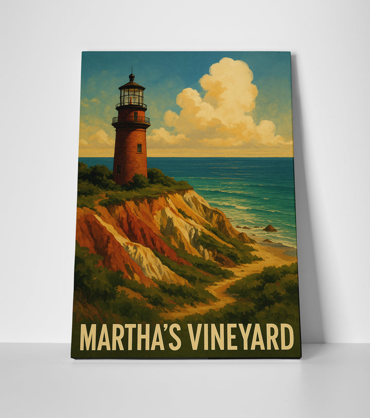 Martha's Vineyard Poster canvas wall art print decor